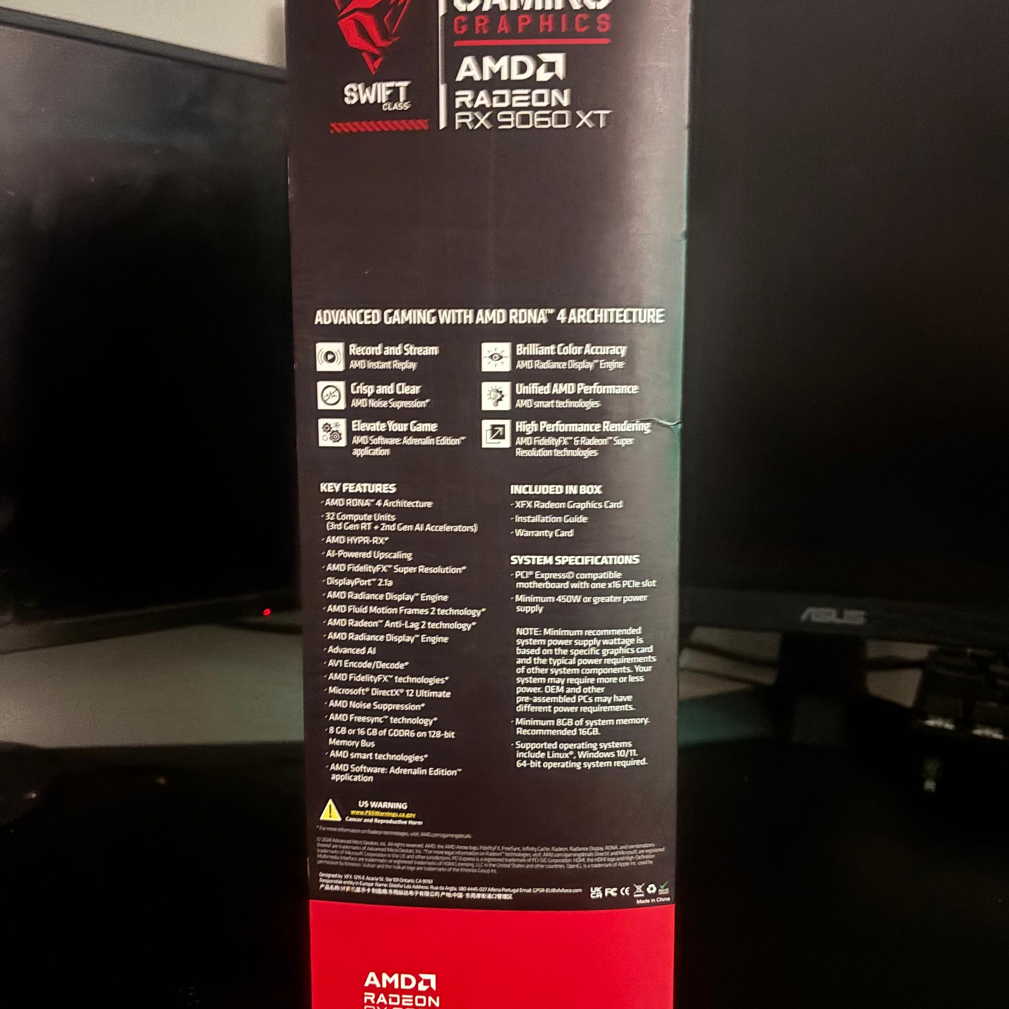 XFX swift 9060XT 16GB model dual fan