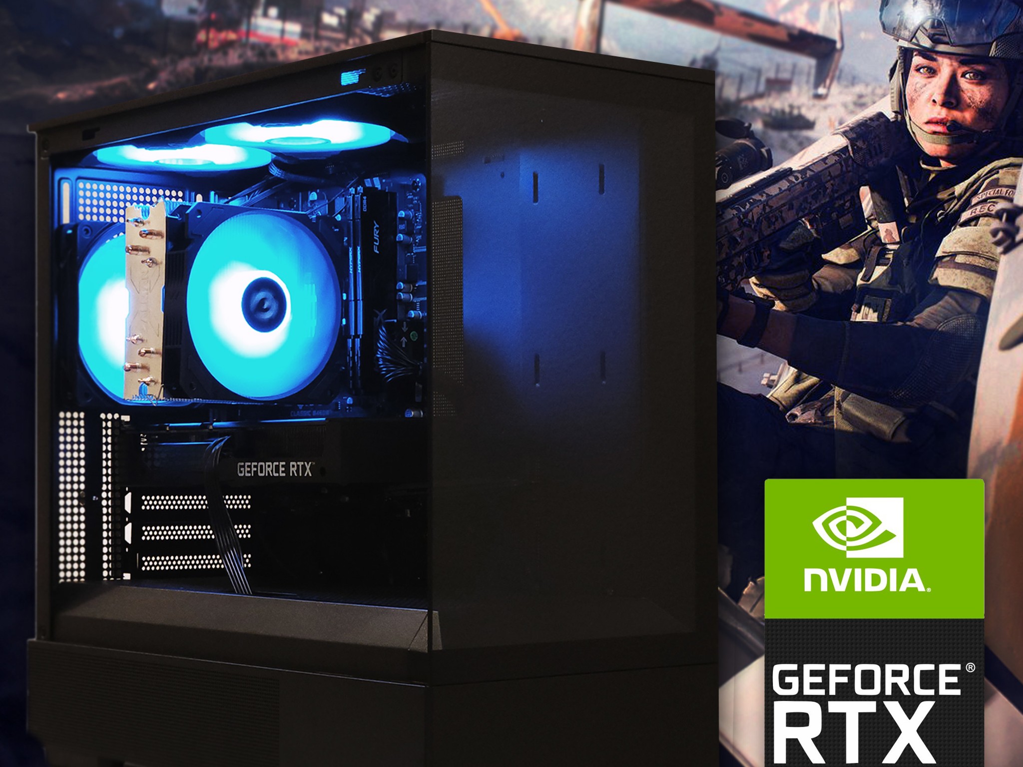 🚀 RTX 2070 SUPER, RYZEN 5 4500, 16GB DDR4, 1TB NVME M.2 SSD, WIFI & BT | Pure Performance Gaming PC
