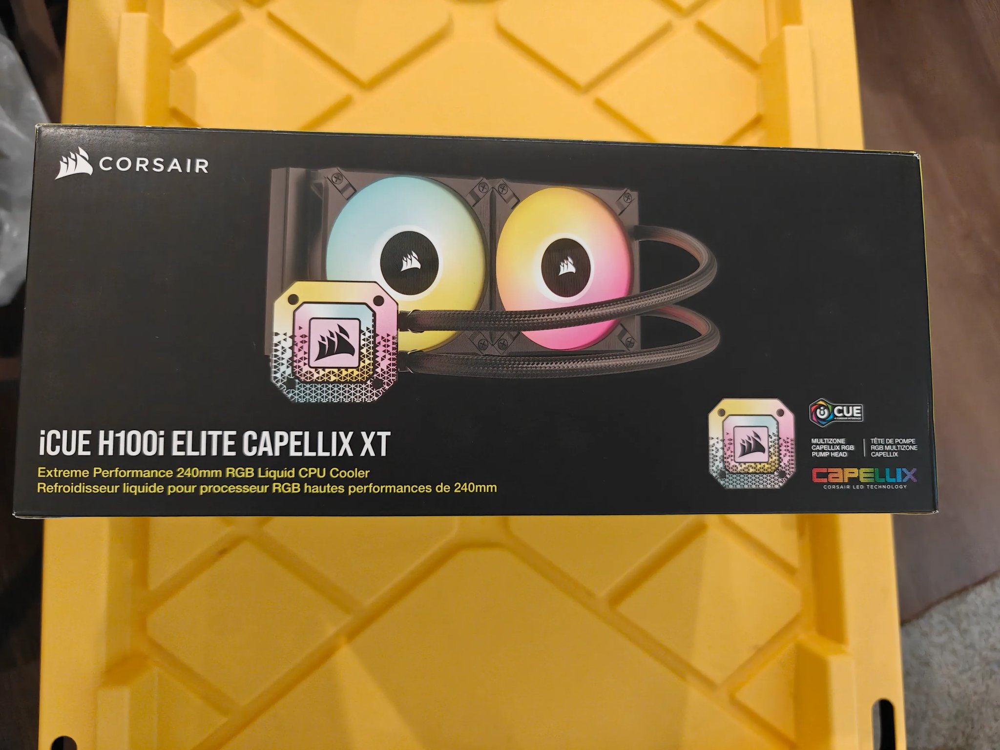 Corsair iCUE H100i ELITE CAPELLIX XT Liquid CPU Cooler Black - CW-9060068-WW
