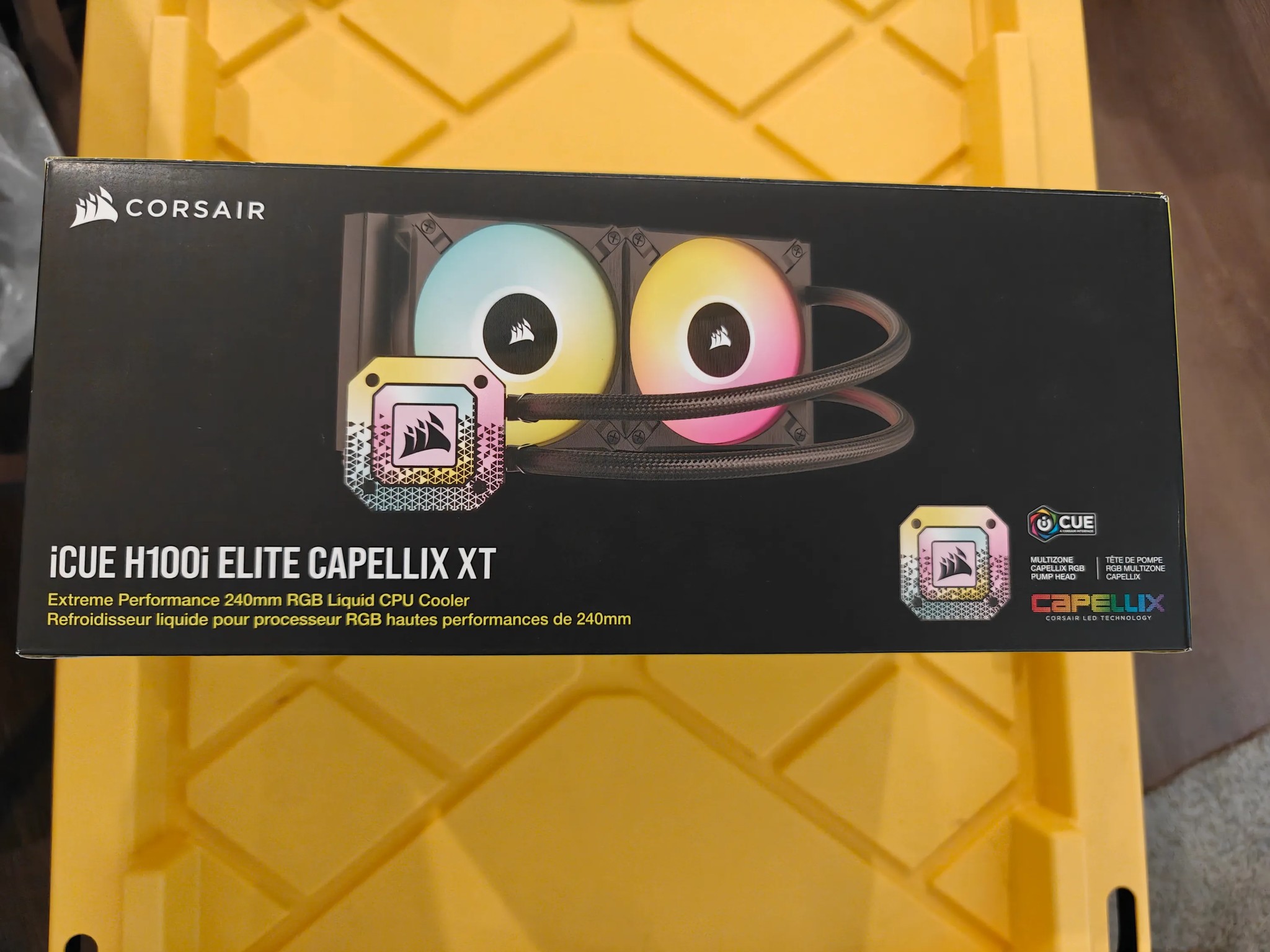 Corsair iCUE H100i ELITE CAPELLIX XT Liquid CPU Cooler Black - CW-9060068-WW