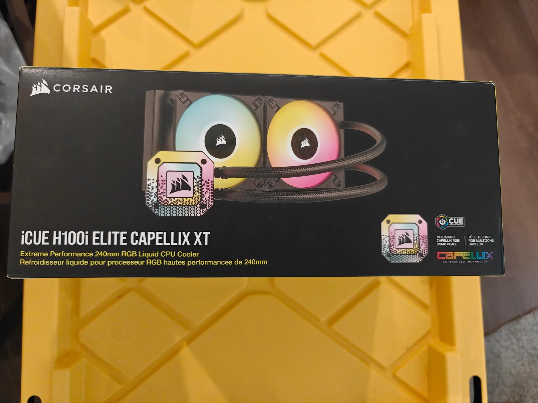 Corsair iCUE H100i ELITE CAPELLIX XT Liquid CPU Cooler Black - CW-9060068-WW
