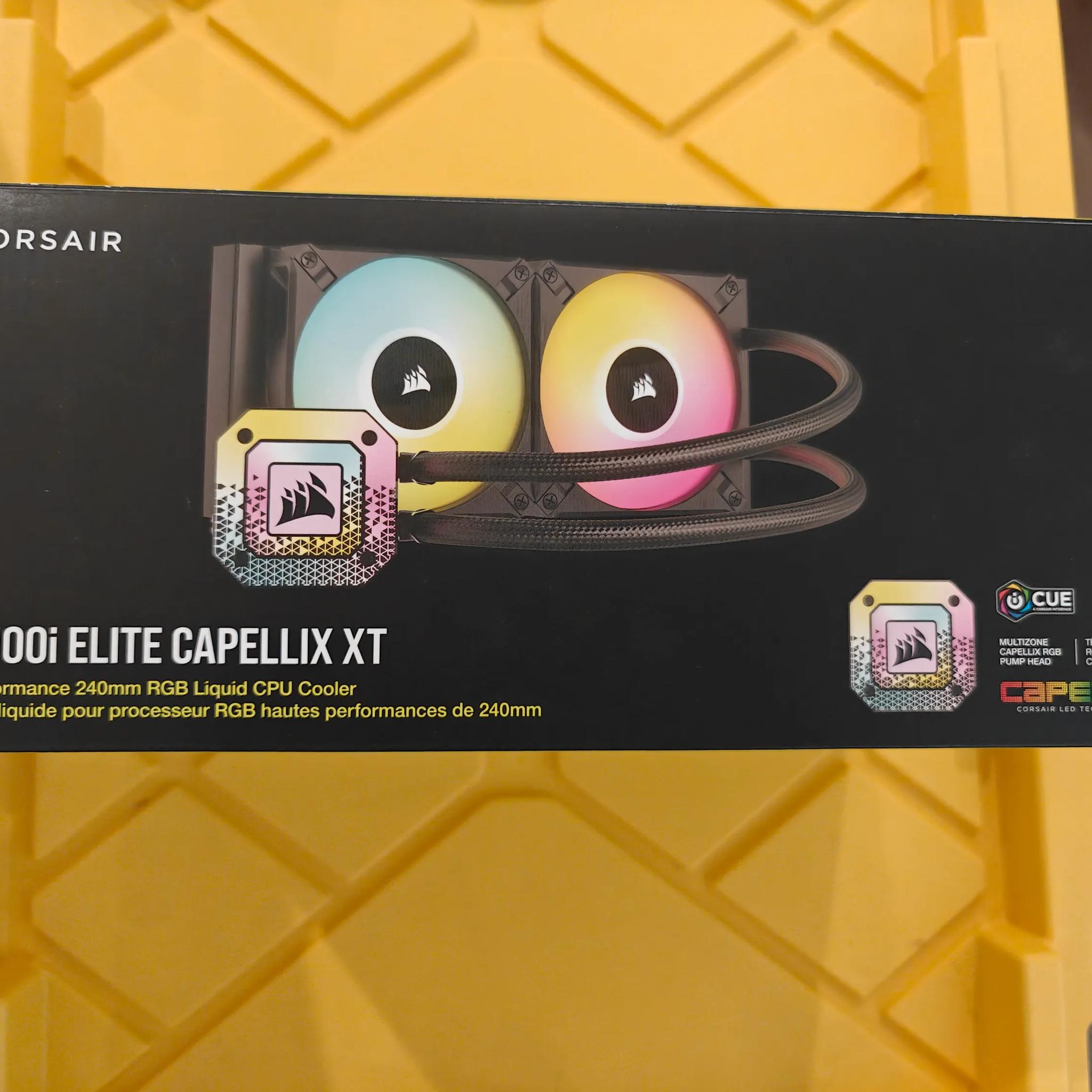 Corsair iCUE H100i ELITE CAPELLIX XT Liquid CPU Cooler Black - CW-9060068-WW