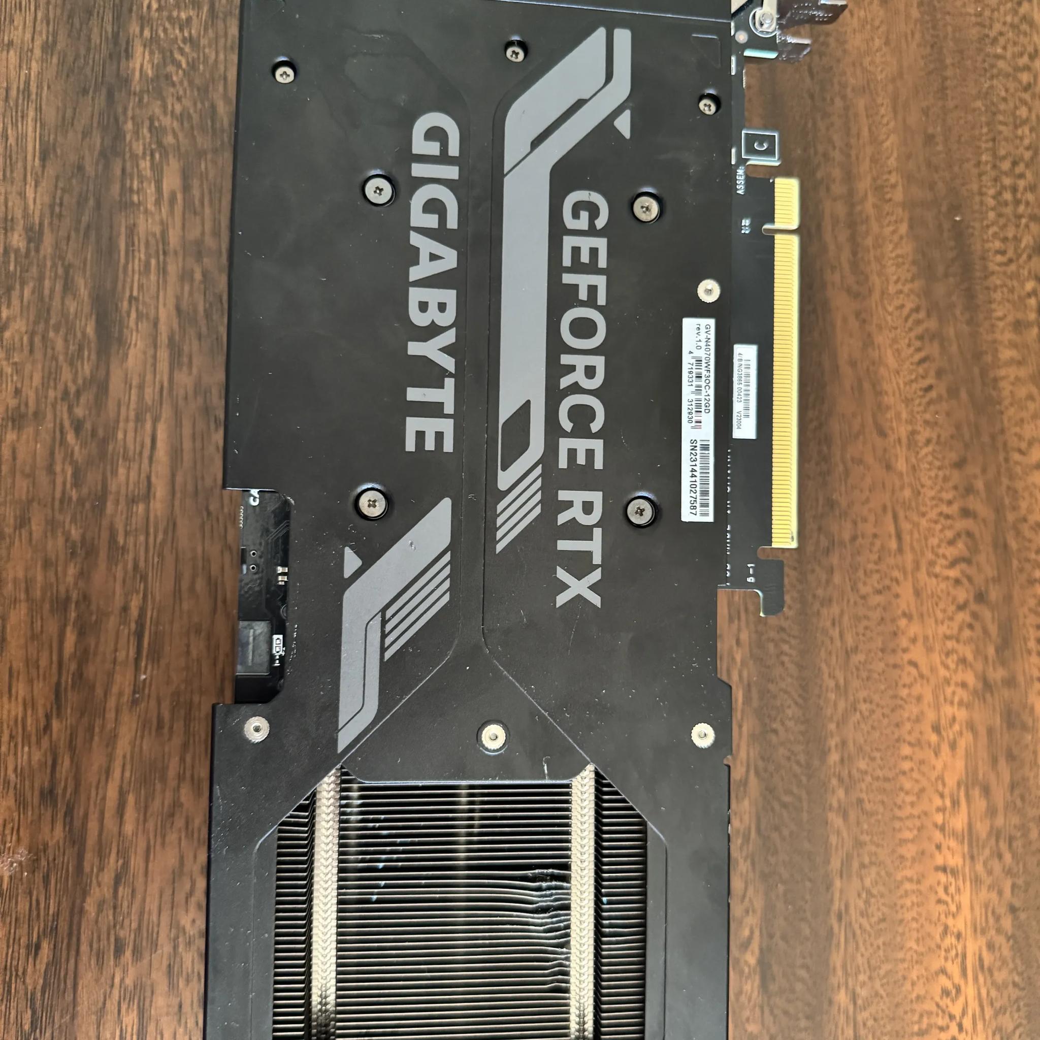 Gigabyte WINDFORCE OC GeForce RTX 4070 12 GB Video Card