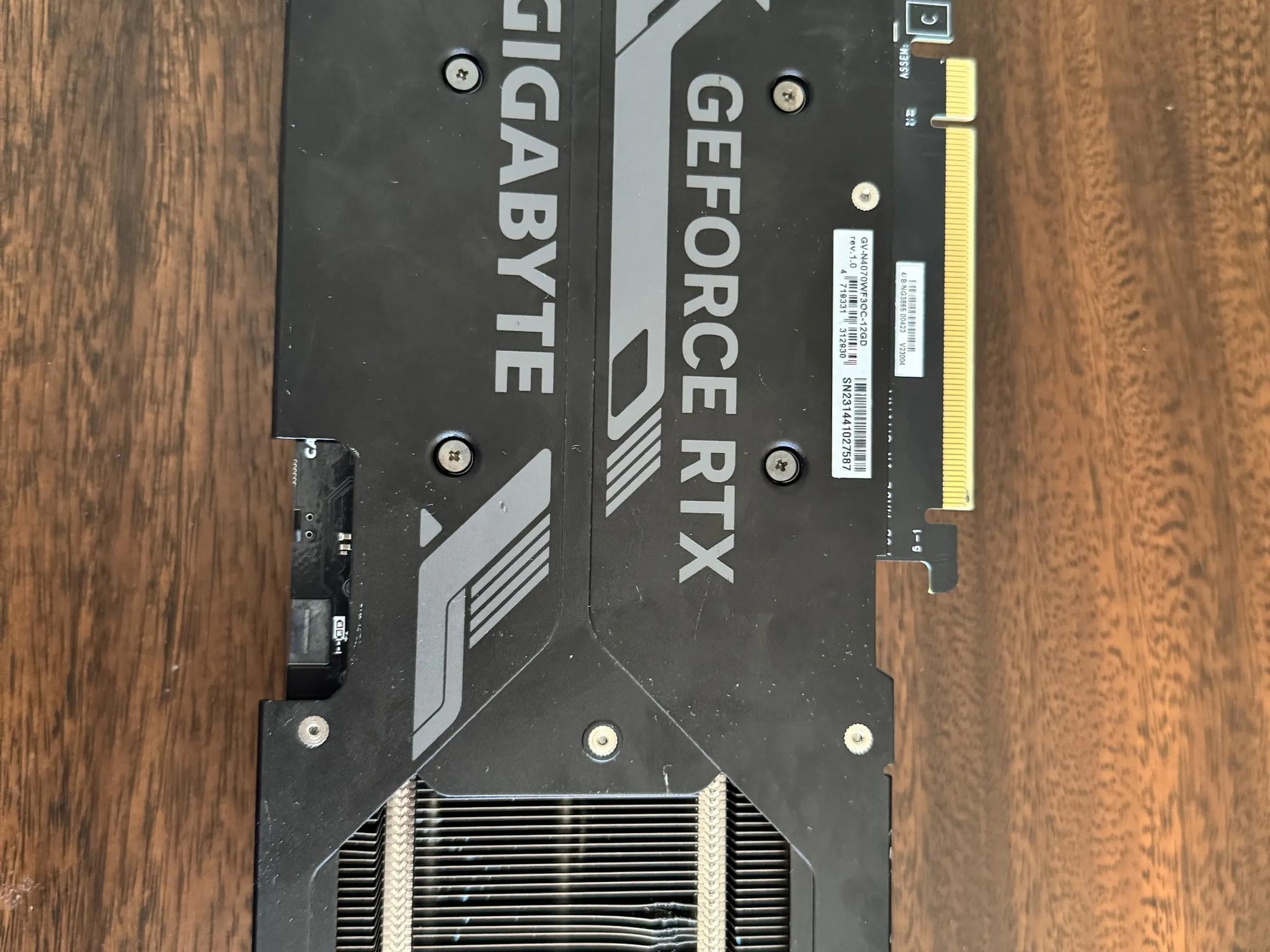 Gigabyte WINDFORCE OC GeForce RTX 4070 12 GB Video Card