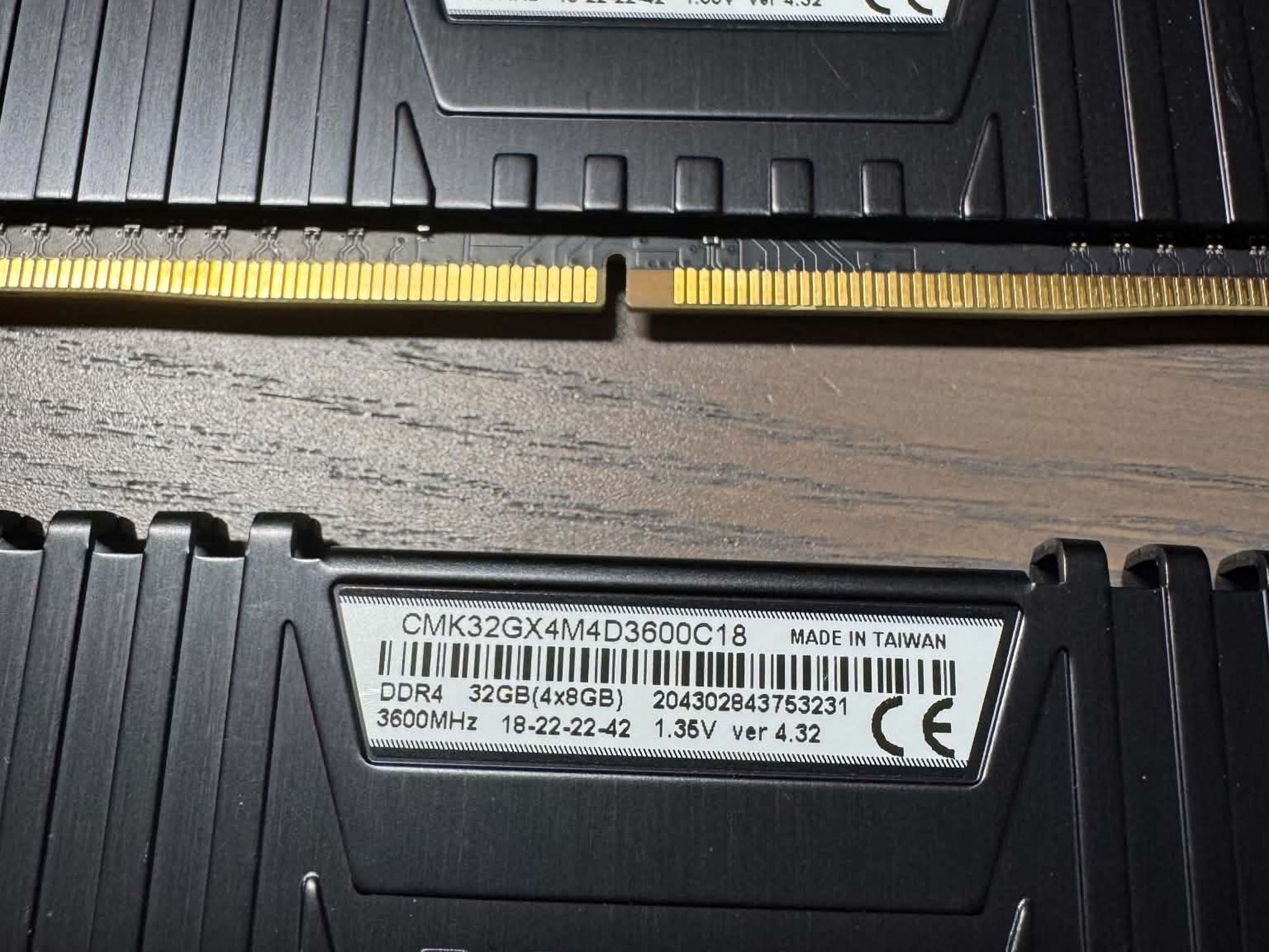 Corsair Vengeance LPX 32Gb (4X8Gb) DDR4 3600Mhz RAM (CMK32GX4M4D3600C18)