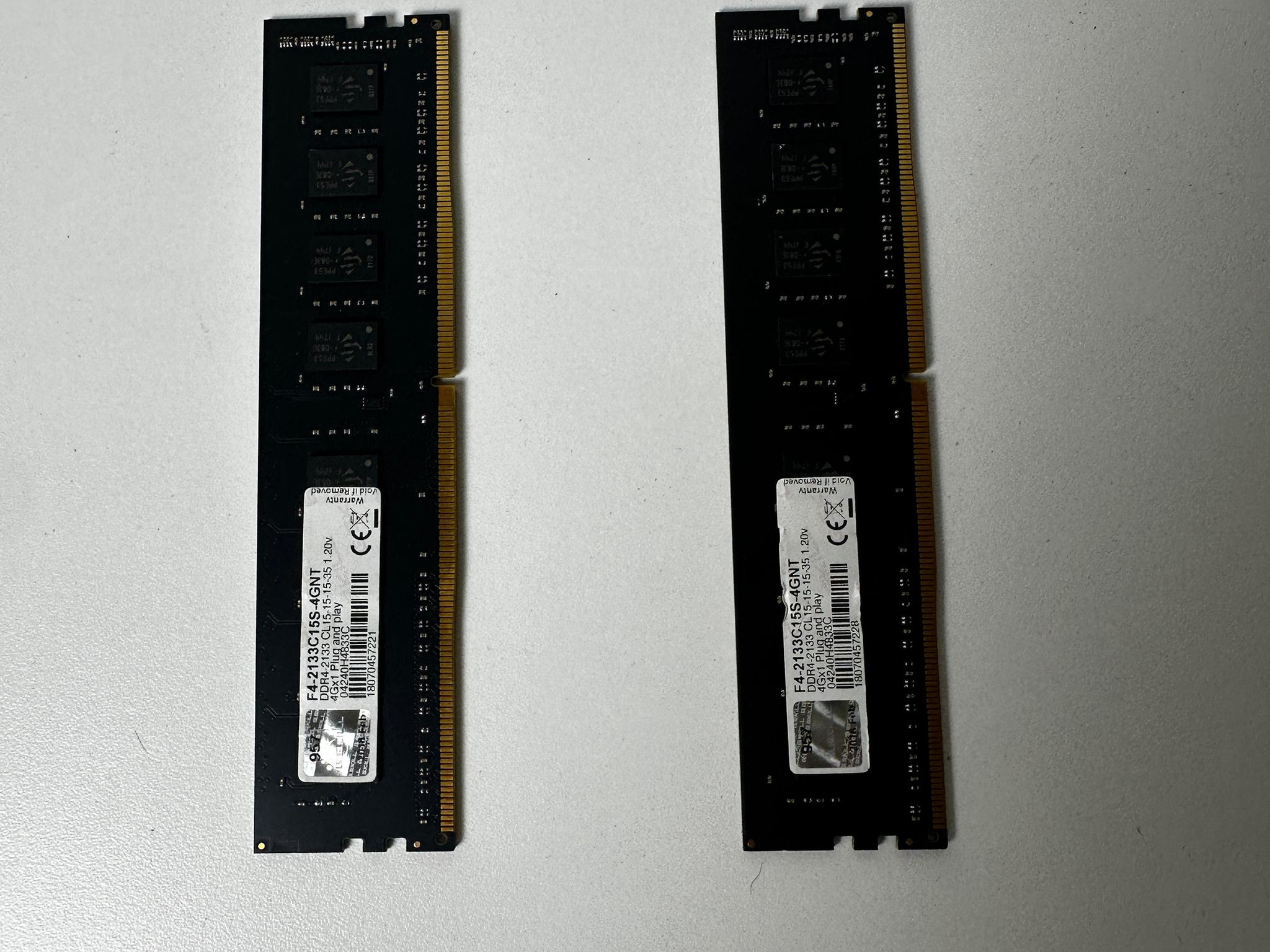 G.Skill DDR4 (2x4GB) 8GB @2133MHz!