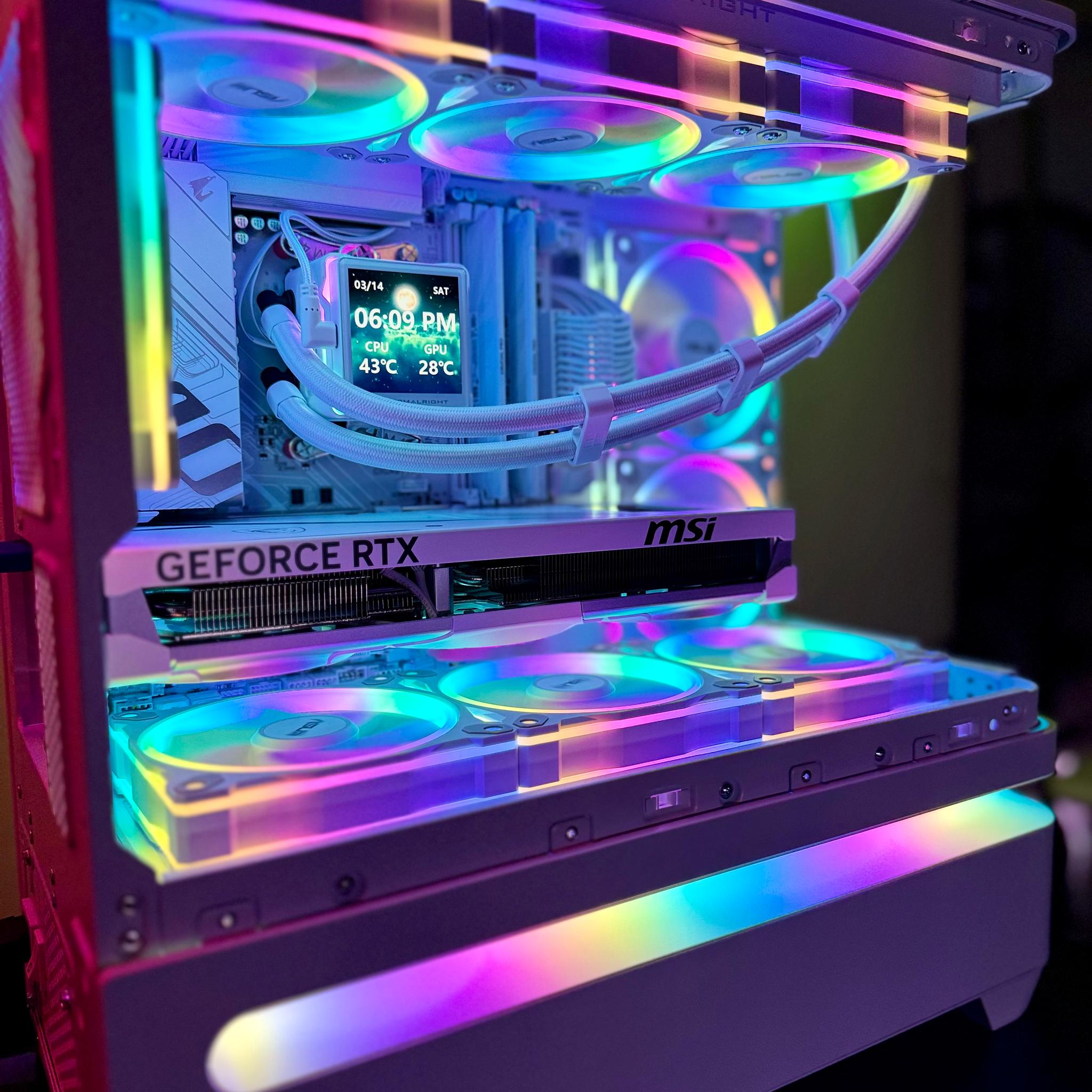 Shook PC Stay Frosty 💎 Ryzen 9850X3D | 5070 Ti OC 16GB | 32GB DDR5 6400MHz CL32 | 2TB SSD NVMe m.2