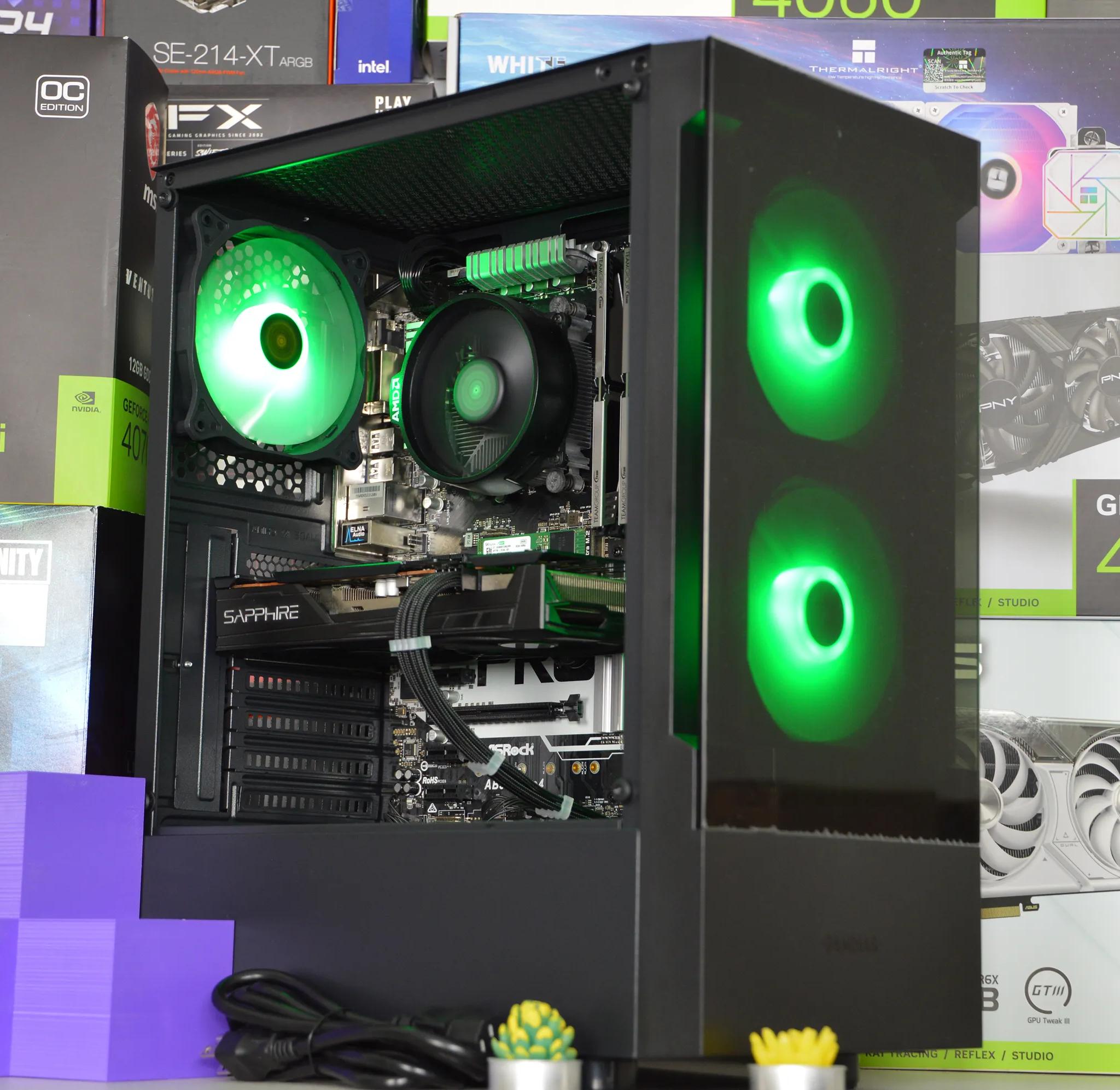 ⚫🌌| RX 5500XT 8GB | RYZEN 5 1600 | 16GB DDR4 RAM | 256GB NVME SSD + 1TB HDD | Midnight Nova |