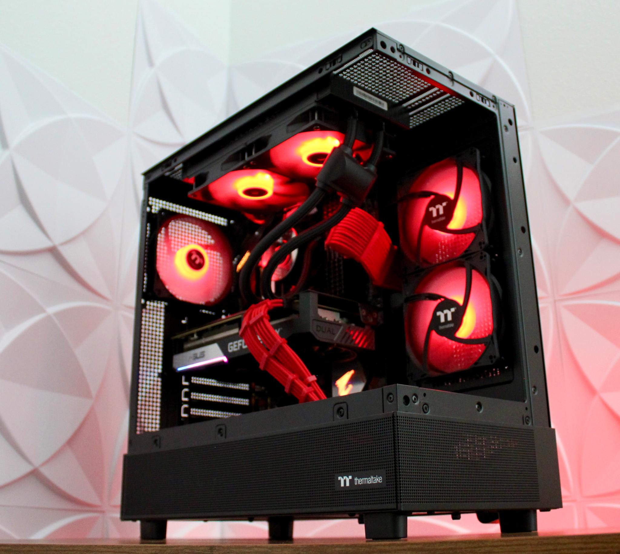⚫️ The Red Glass 🔴 Ryzen 7 5800X | RTX 3070 | 32GB DDR4 | 1TB M.2 | W11 + WiFi |
