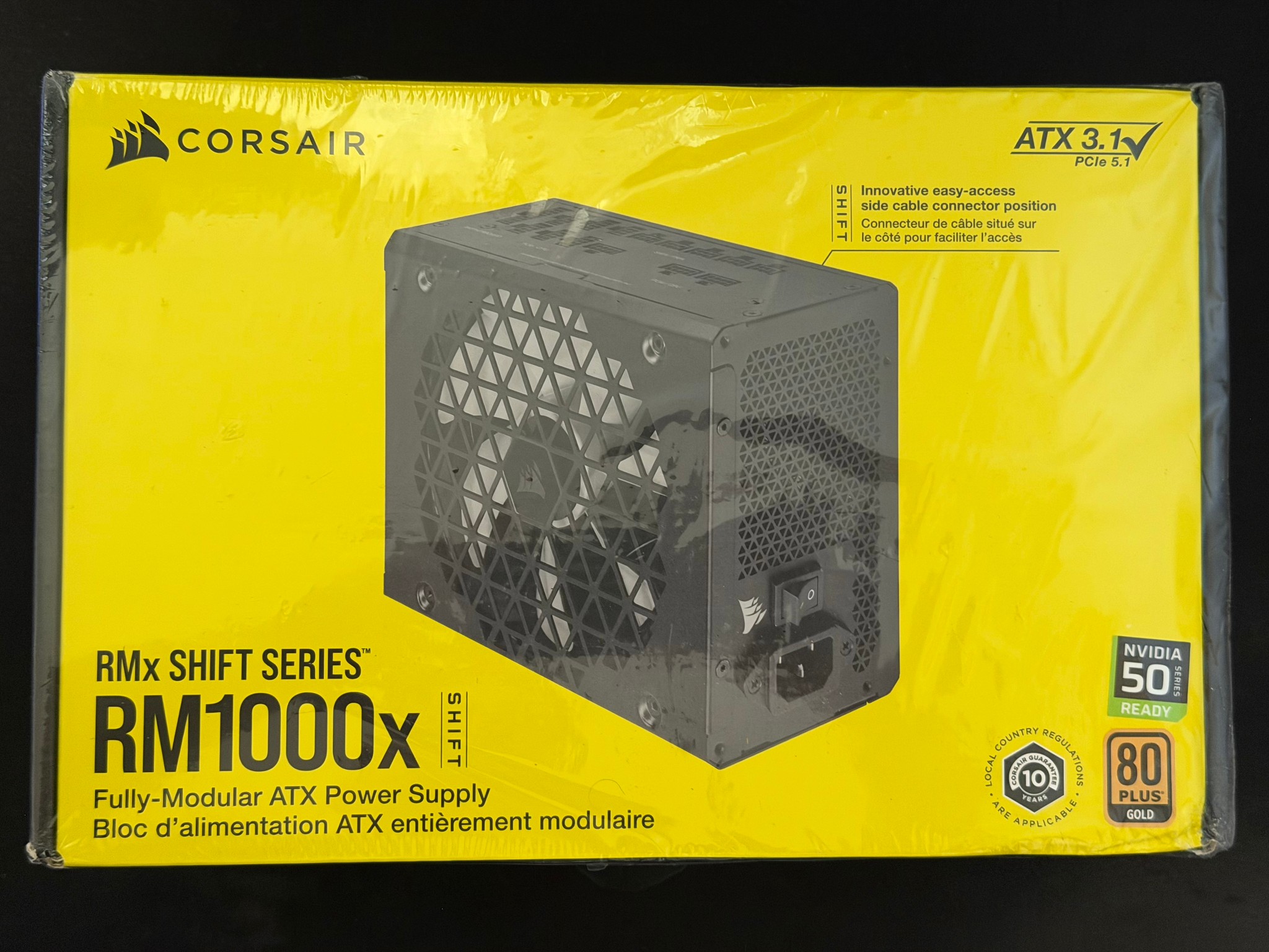 Corsair RMx Shift 1000W 80+ Gold Fully Modular ATX Power Supply – Sealed Retail Box