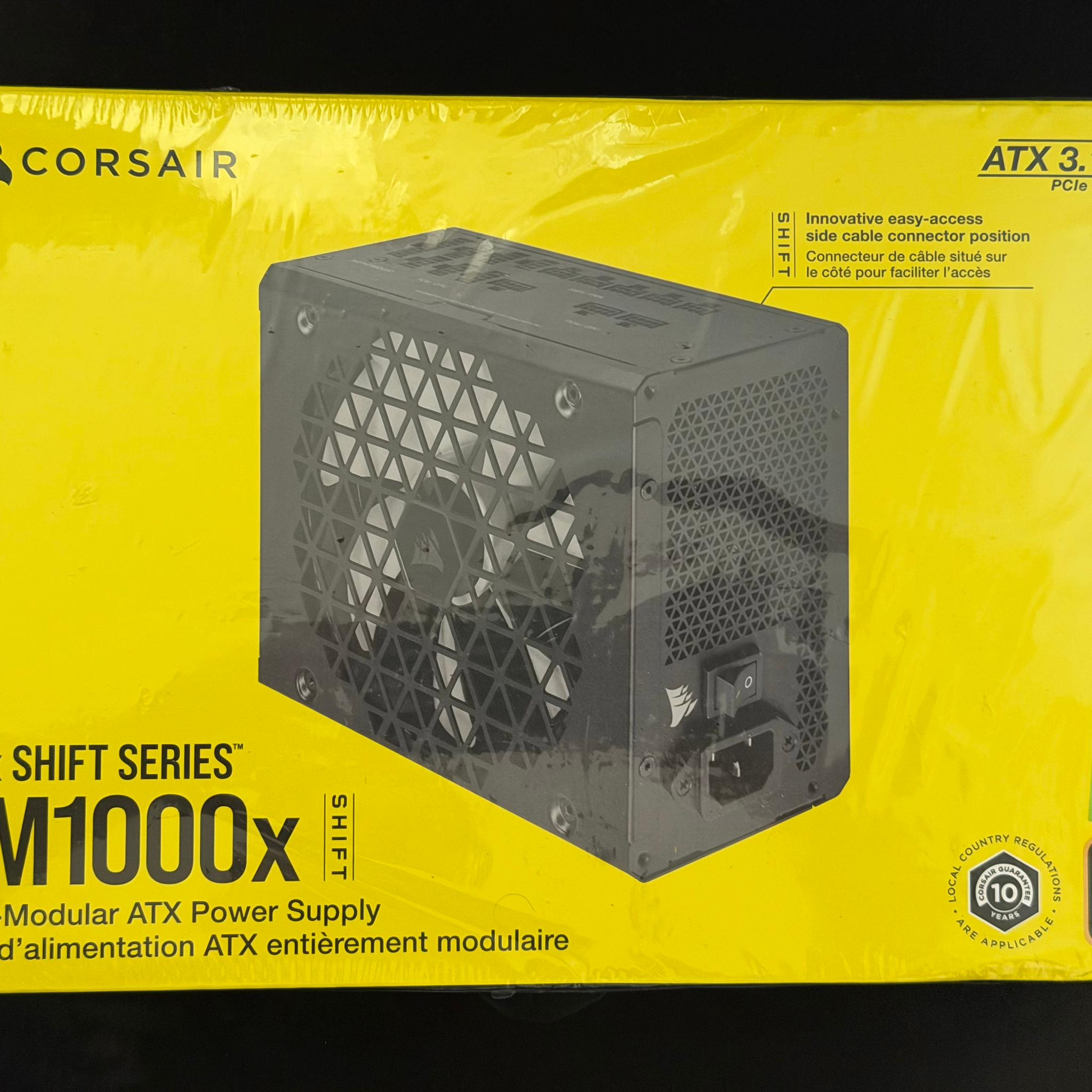 Corsair RMx Shift 1000W 80+ Gold Fully Modular ATX Power Supply – Sealed Retail Box