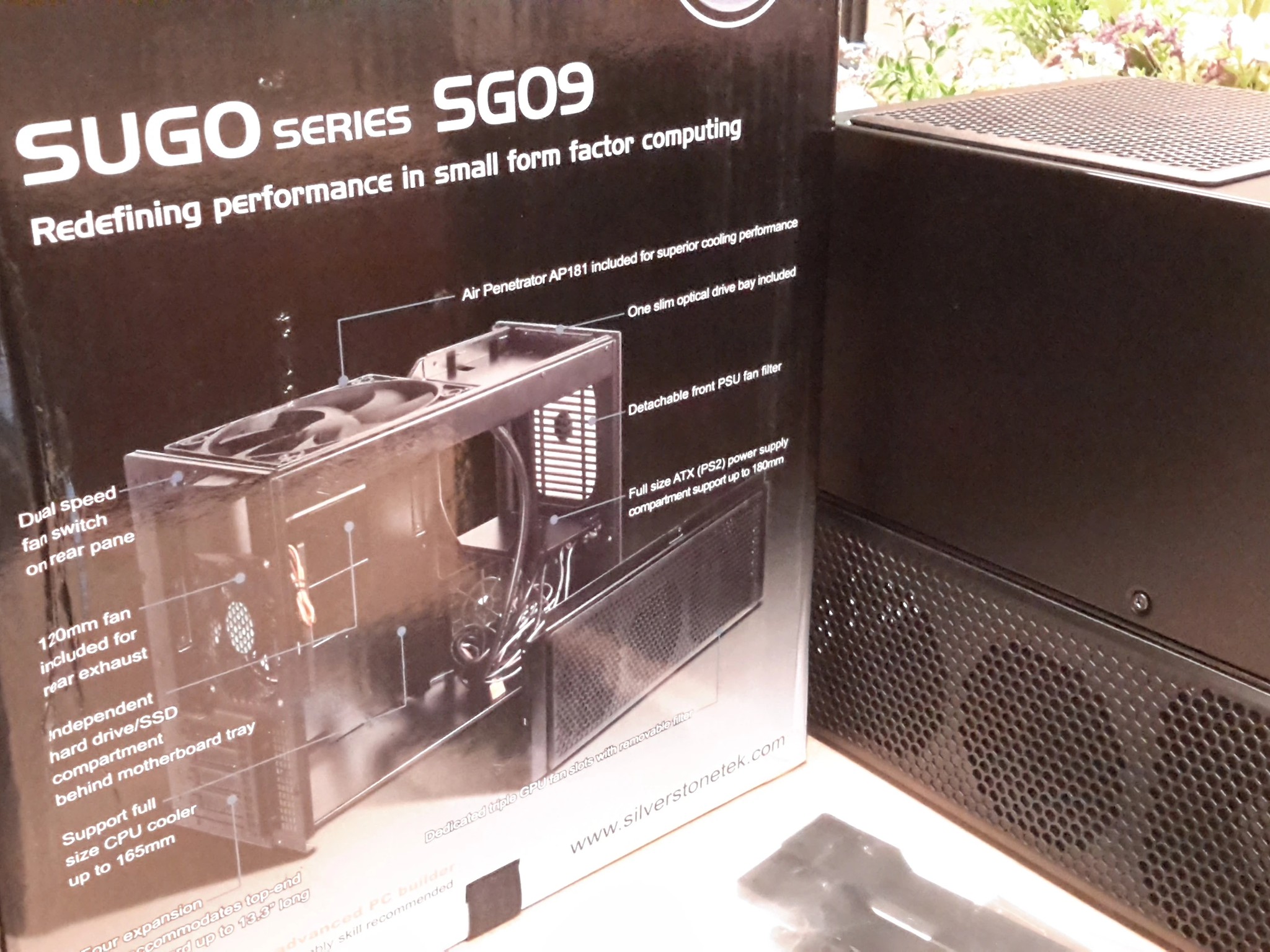 Silverstone Technology Micro-ATX, Mini-ITX Mini-Tower Computer Case, Black Steel SG09B