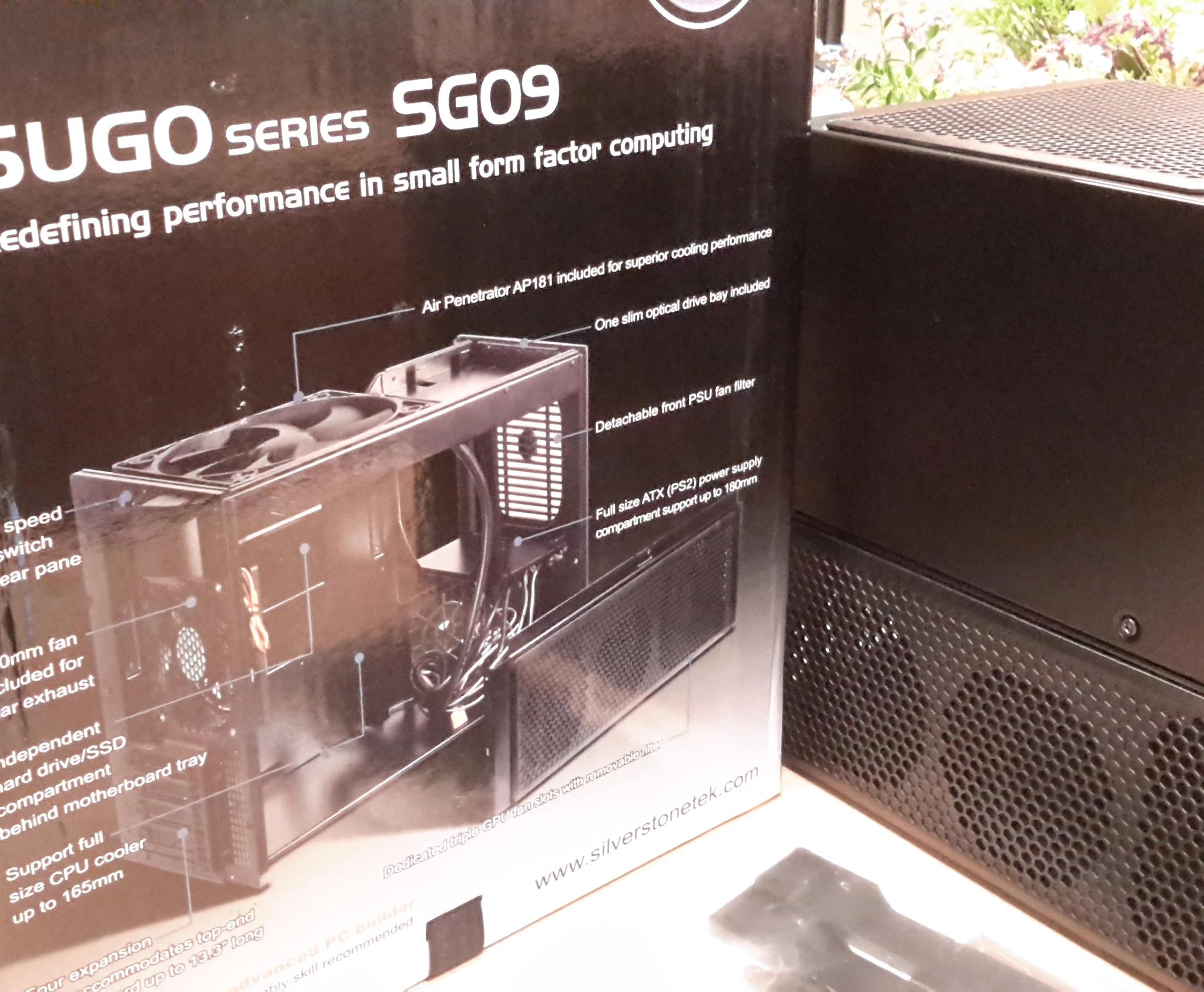 Silverstone Technology Micro-ATX, Mini-ITX Mini-Tower Computer Case, Black Steel SG09B