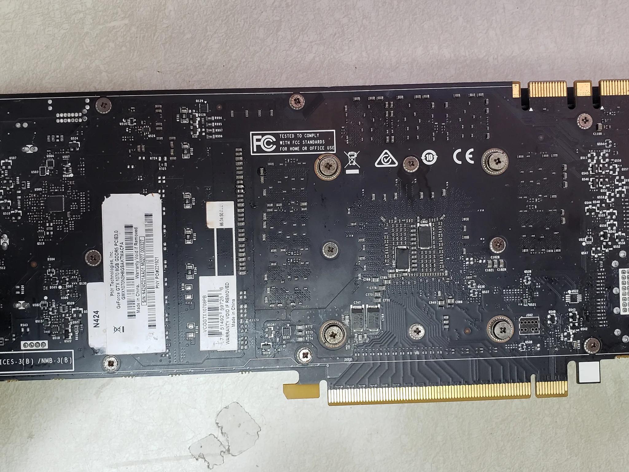 Geforce GTX 1070 graphics card.