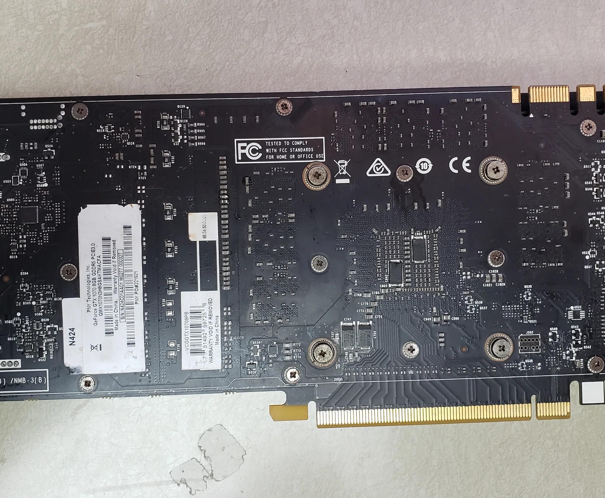 Geforce GTX 1070 graphics card.