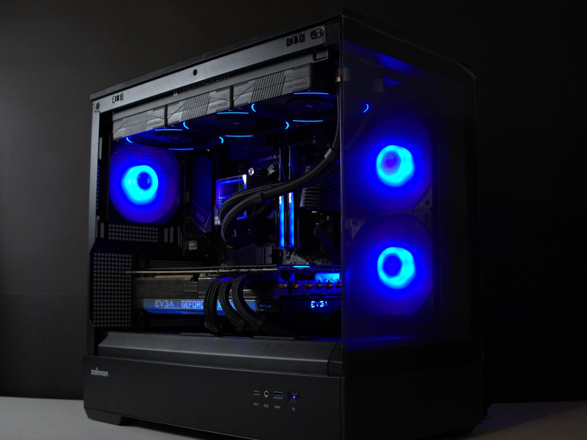 🔵BIG BLUE🔵 Gaming PC | AMD Ryzen 5 7600 | 32GB DDR5 | RTX 3080 | 1TB SSD | Win11 Home | Wi-Fi