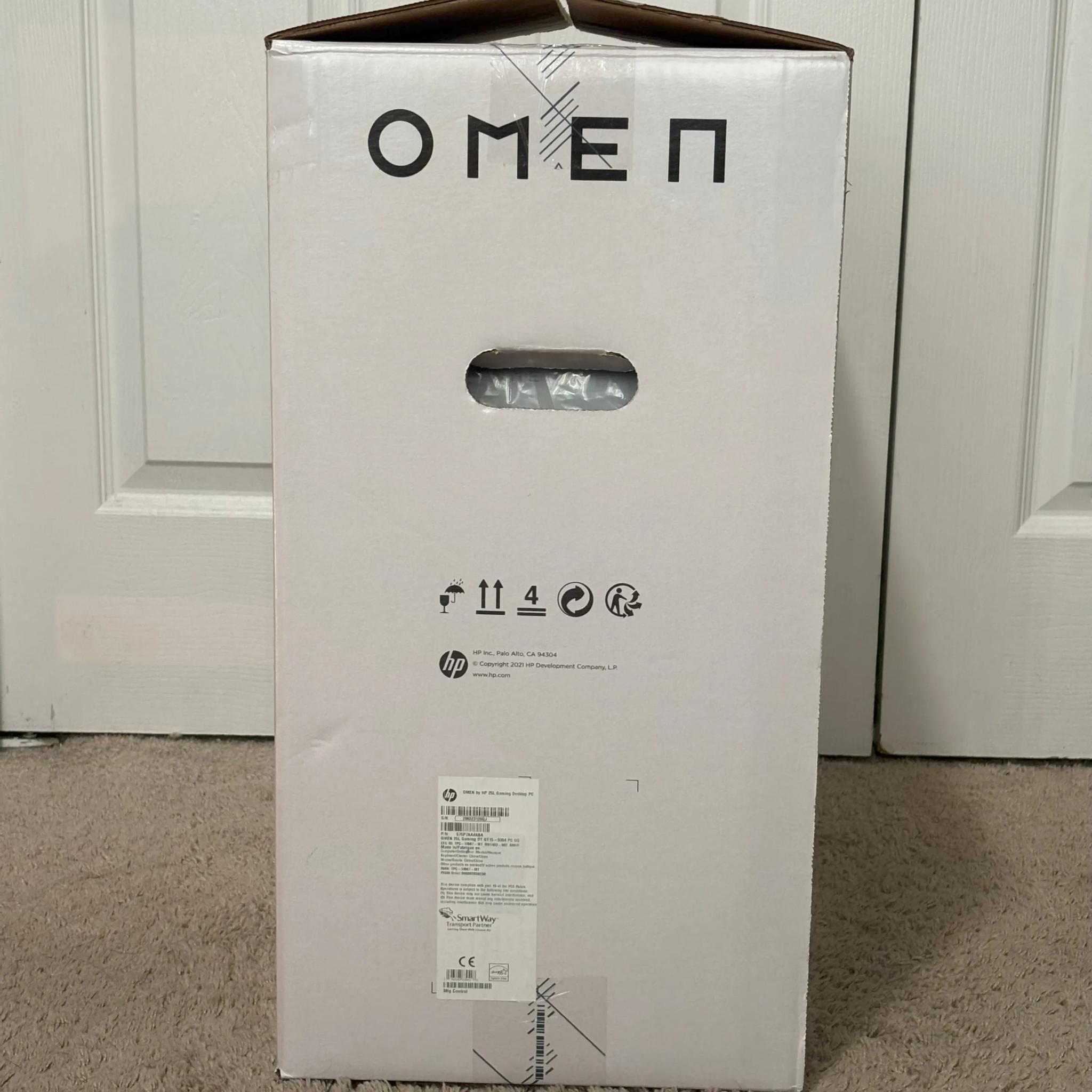 Used Pre-Built White HP Omen 25L AMD Ryzen 5 5600G NVIDIA GeForce GTX 1660 SUPER 8GB VRAM 24GB Ram