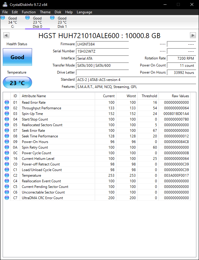 10TB HGST Ultrastar HC510 HUH721010ALE600