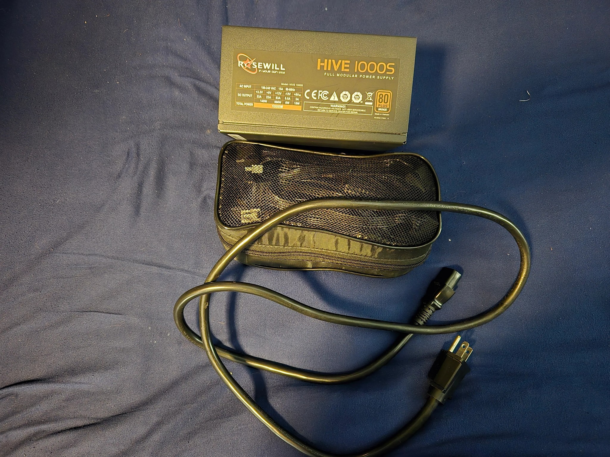 ON SALE! Rosewill HIVE-1000S, 1000W Fully Modular PSU, 80 PLUS BRONZE