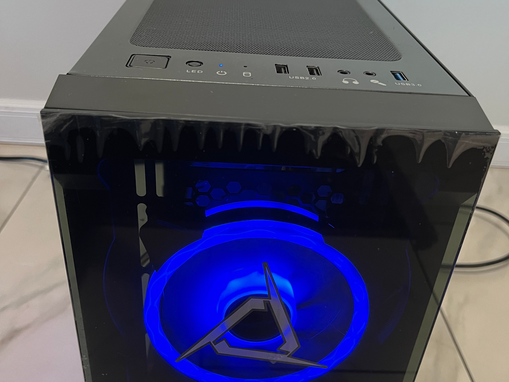 NVIDIA RTX 2060, Intel Core i3-10100, 16GB RAM, 2.2TB Storage, Gaming PC w/ Wi-Fi, BT & RGB Remote