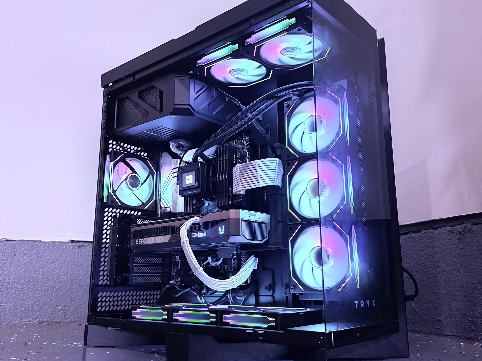 ⚫️"Obsidian Flux"🌈| 4K Gaming + AI Workstation | RTX 5080 | i9 12900K | 64 DDR5 | 10TB Storage
