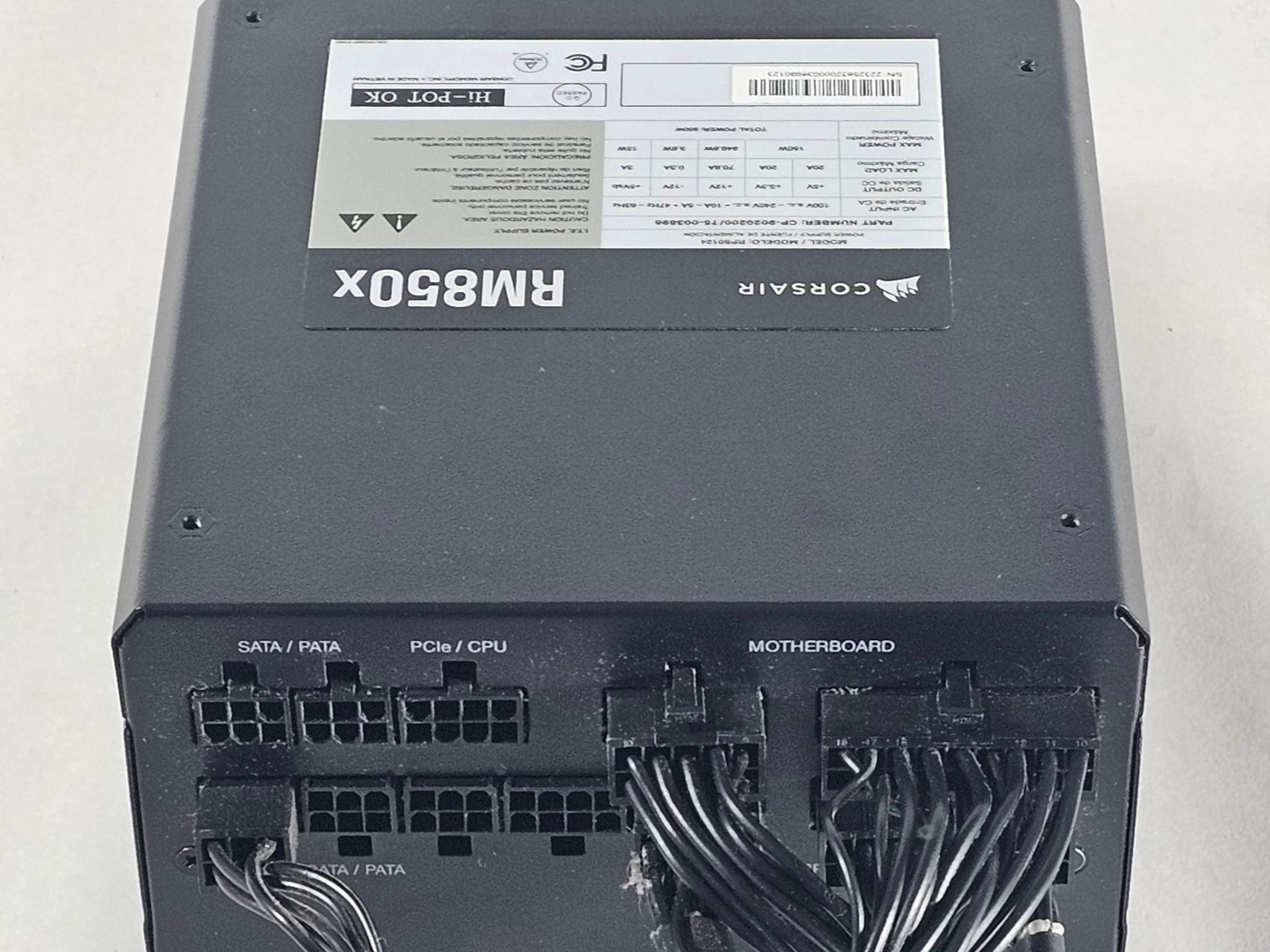 850 Watt PSU Corsair RM850x Power Supply