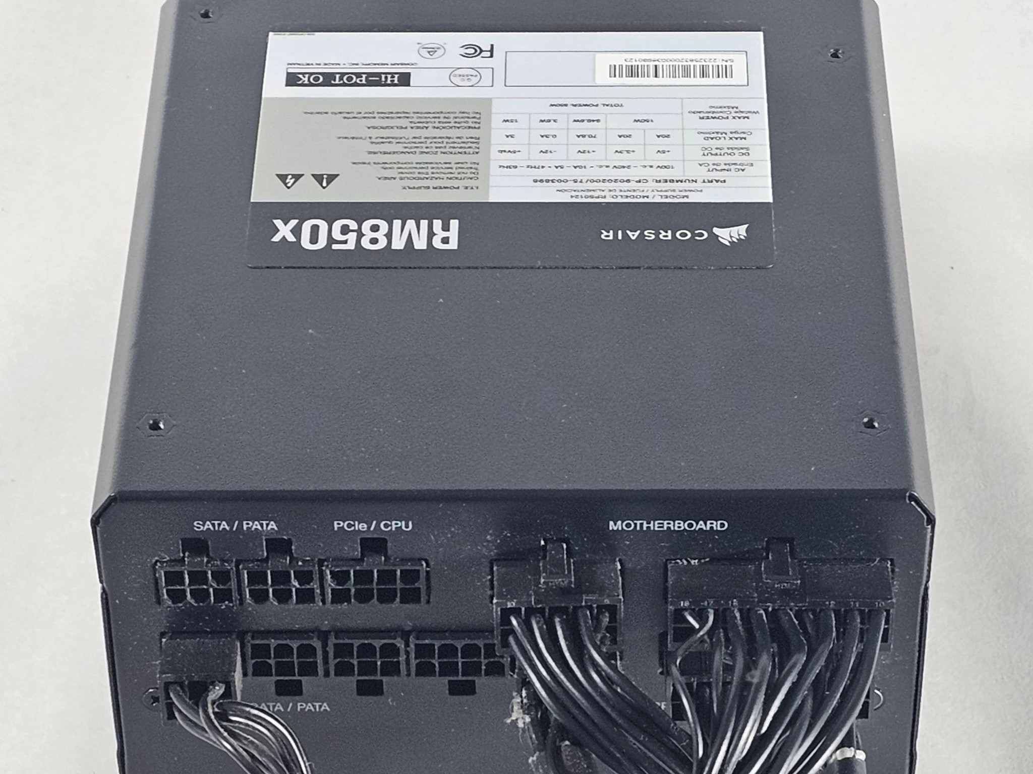 850 Watt PSU Corsair RM850x Power Supply