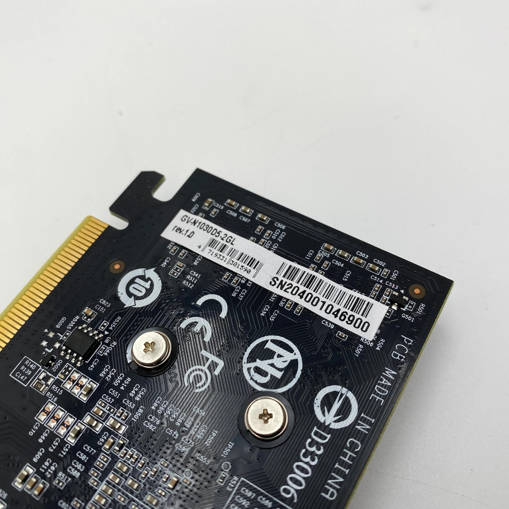 GIGABYTE GeForce GT 1030 2GB GDDR5 PCIE Graphics Card