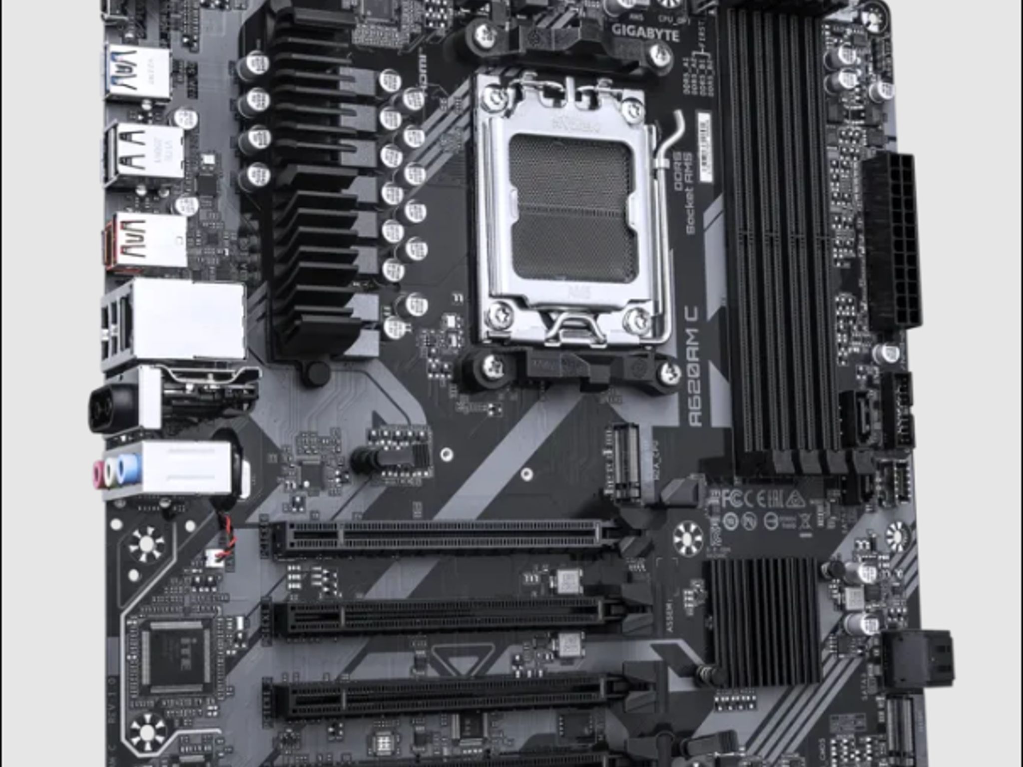 Gigabyte A620AM C AMD AMD5 MicroATX DDR5 Desktop Motherboard