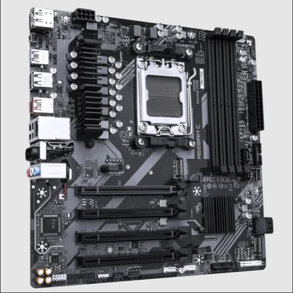 Gigabyte A620AM C AMD AMD5 MicroATX DDR5 Desktop Motherboard