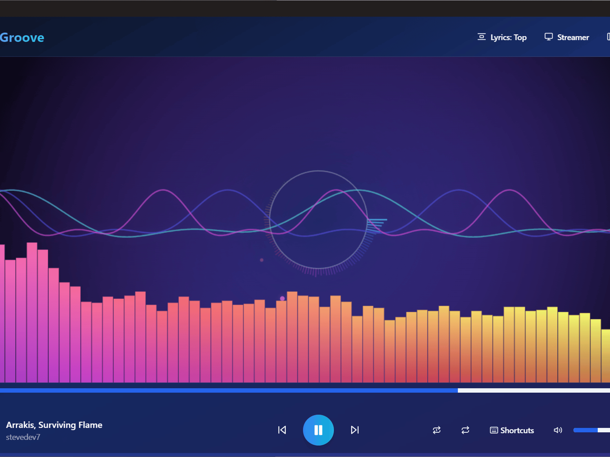 Sonic Groove Flash Drive - Mp3 player/visualizer - Win/Linux/Steam Deck