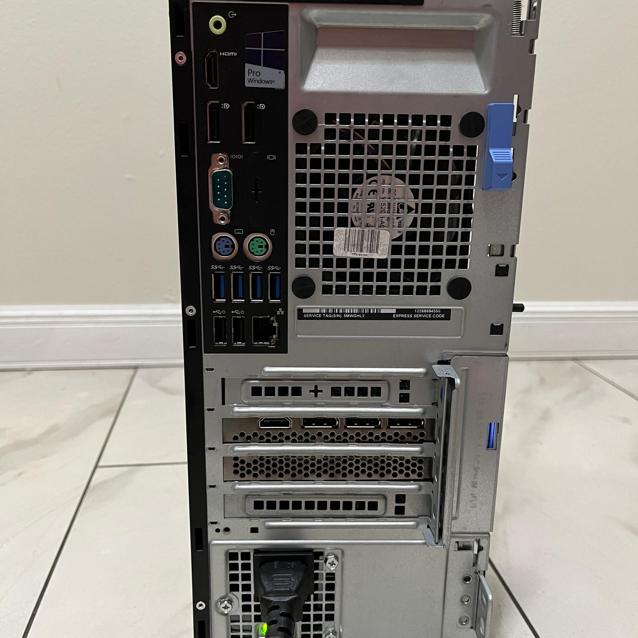 NVIDIA RTX 3050, Intel i7-7700, 16GB RAM, 750GB Storage - Dell Gaming PC w/Wi-Fi, BT