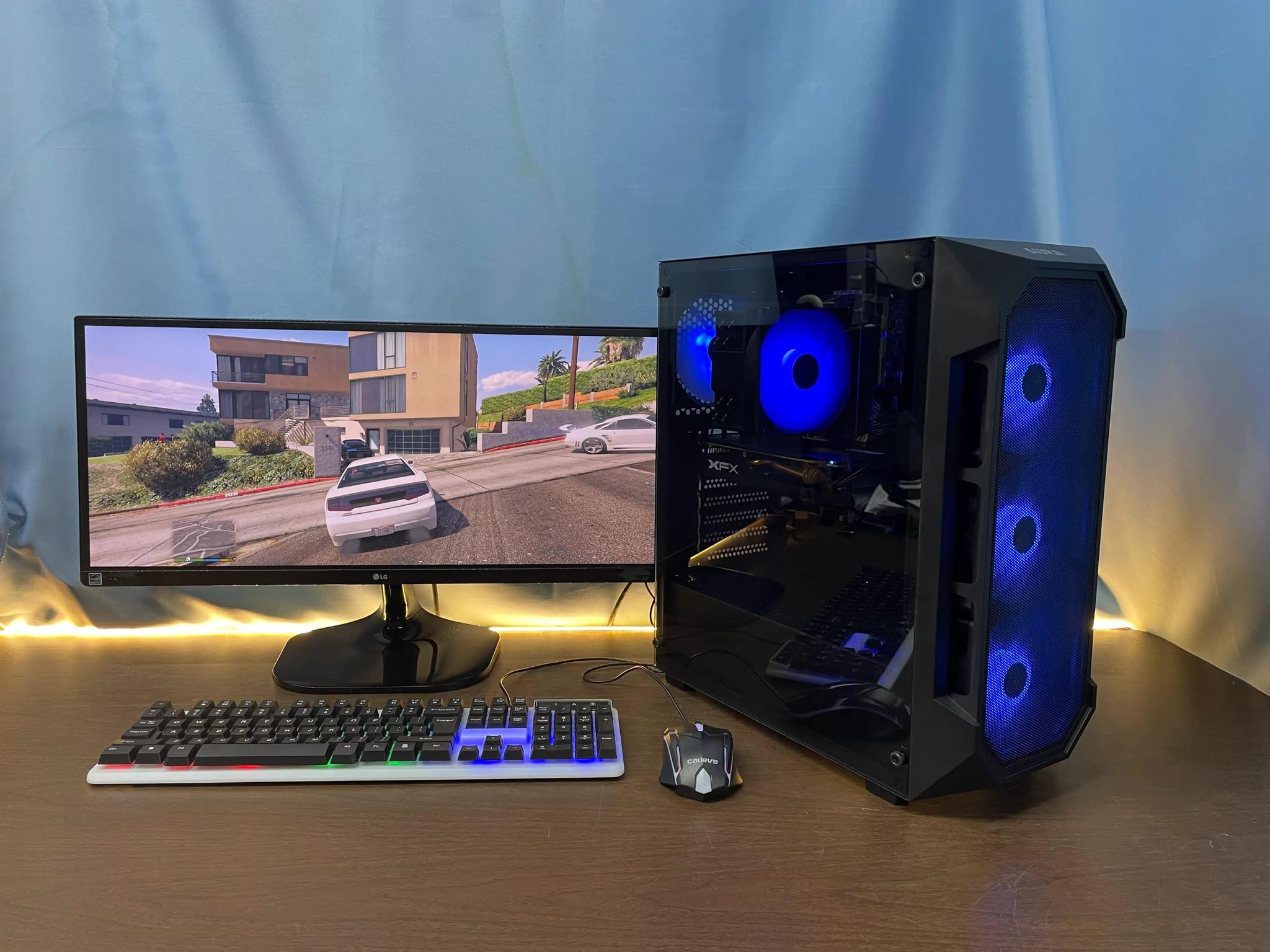 Like New Gaming PC | Intel i7 / RX580 / 8GB / 1.1TB Win 11 Pro + Wi-Fi