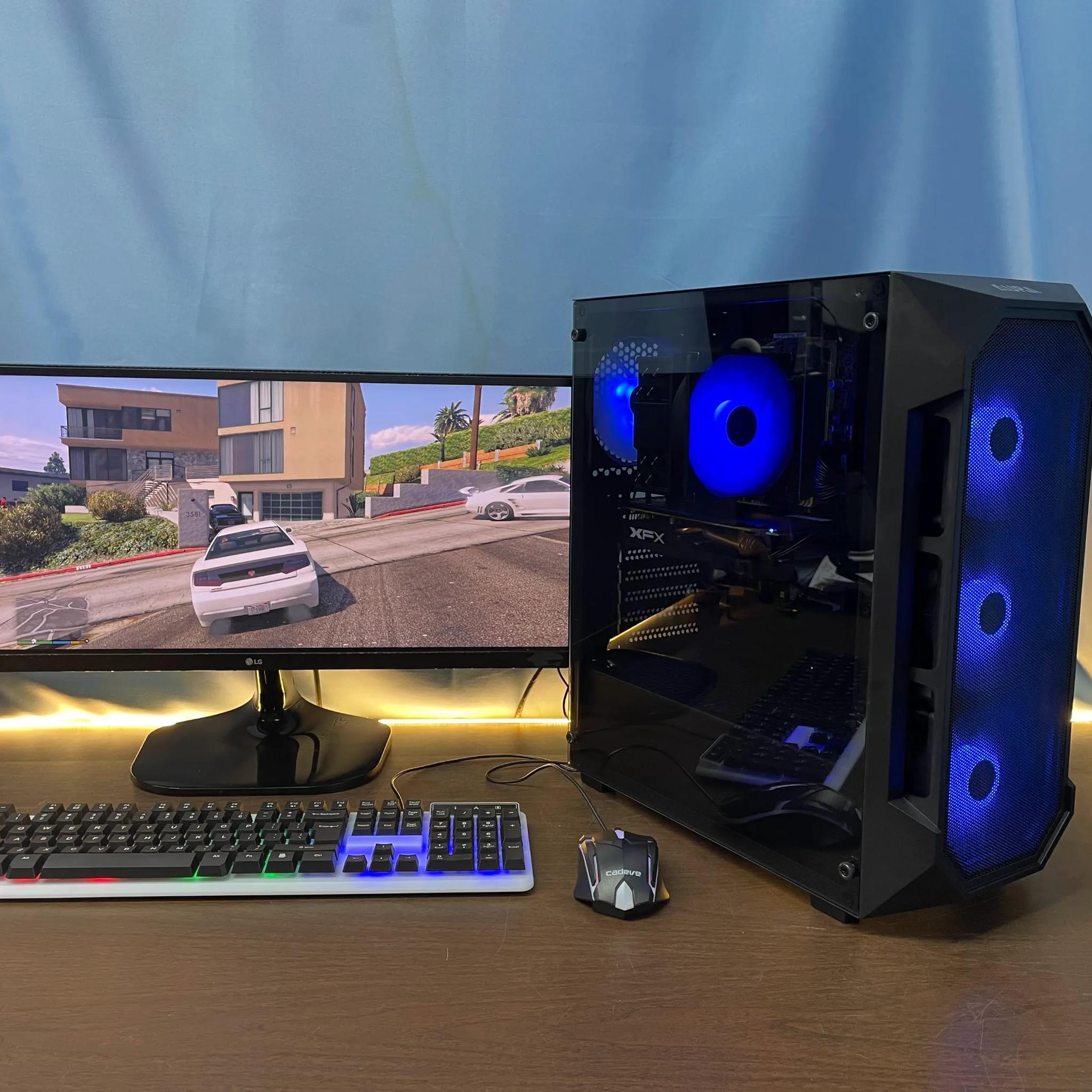 Like New Gaming PC | Intel i7 / RX580 / 8GB / 1.1TB Win 11 Pro + Wi-Fi