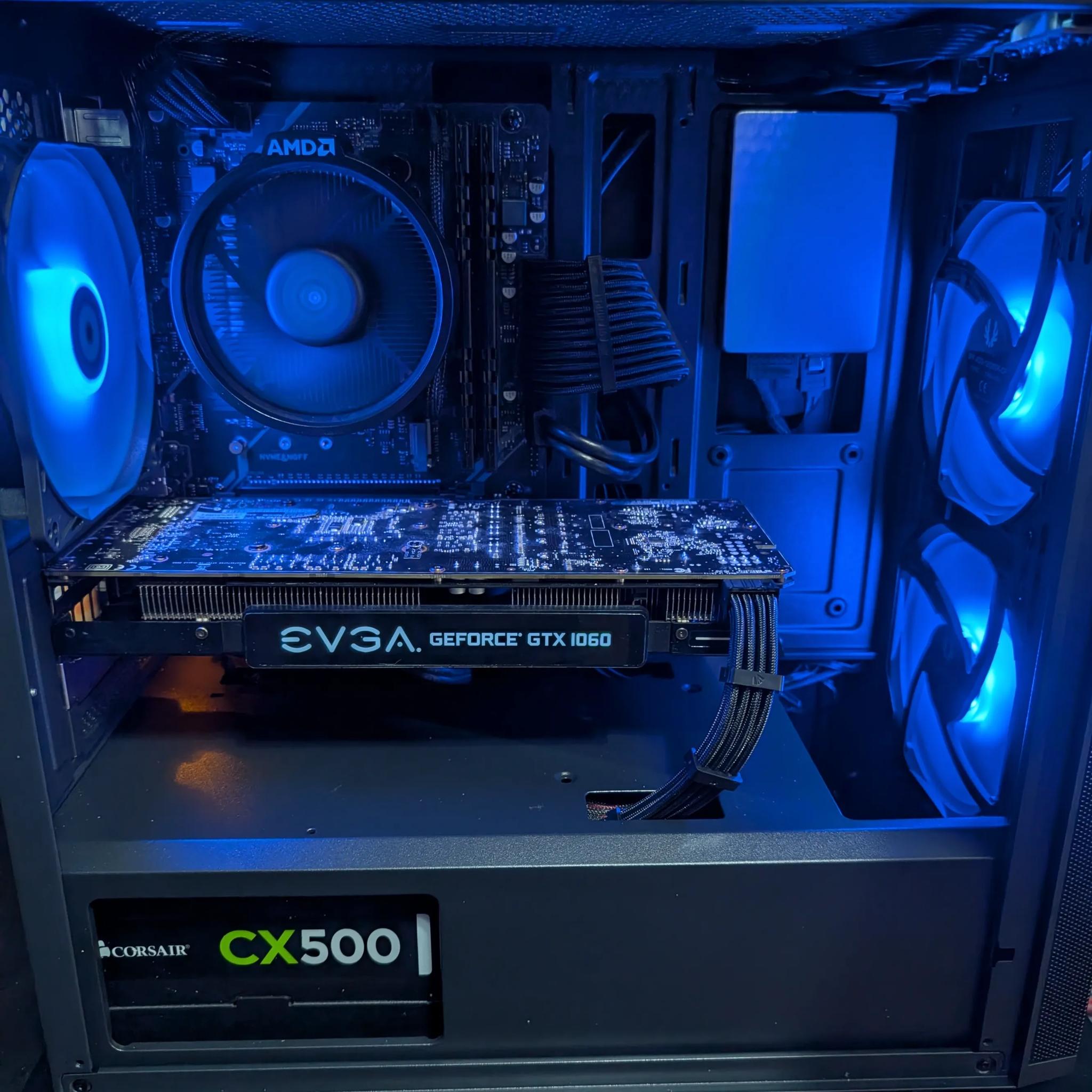 Ryzen Gaming PC: Ryzen 5 2600 | GTX 1060 6GB | 16 GB DDR4 | 1 TB SSD