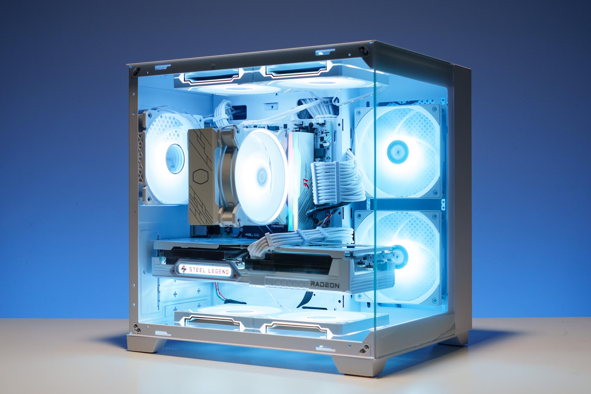 Snow White Gaming PC | Ryzen 5 | RX 9060 XT | 16GB DDR4 RAM | ARGB