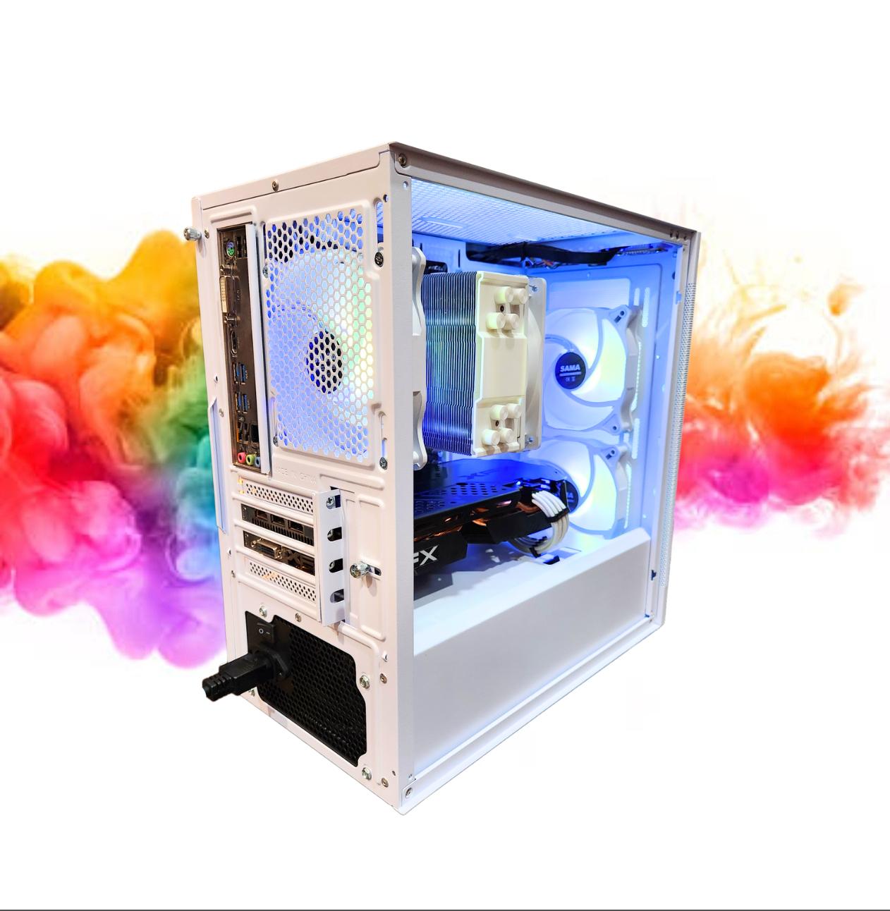 SALE: RX 580 8GB + Ryzen 5 + 512GB SSD + 16GBs RAM + 4 RGB Fans ( White RGB Gaming PC )