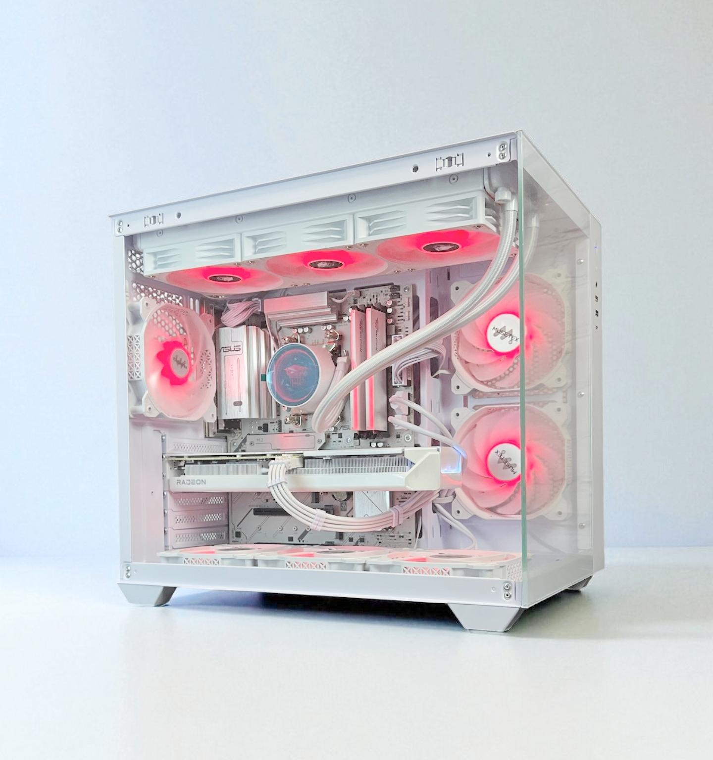 Liquid Cooled AMD RX 9060 XT 16GB Ryzen 8400F 16GB DDR5 1 TB M.2 Gaming PC