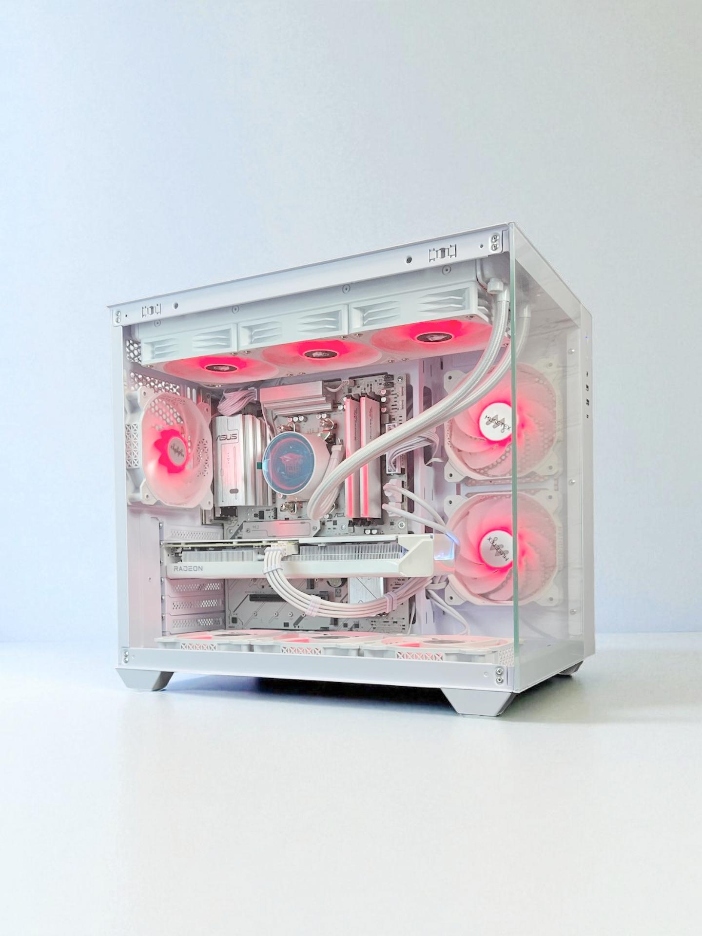 Liquid Cooled AMD RX 9060 XT 16GB Ryzen 8400F 16GB DDR5 1 TB M.2 Gaming PC