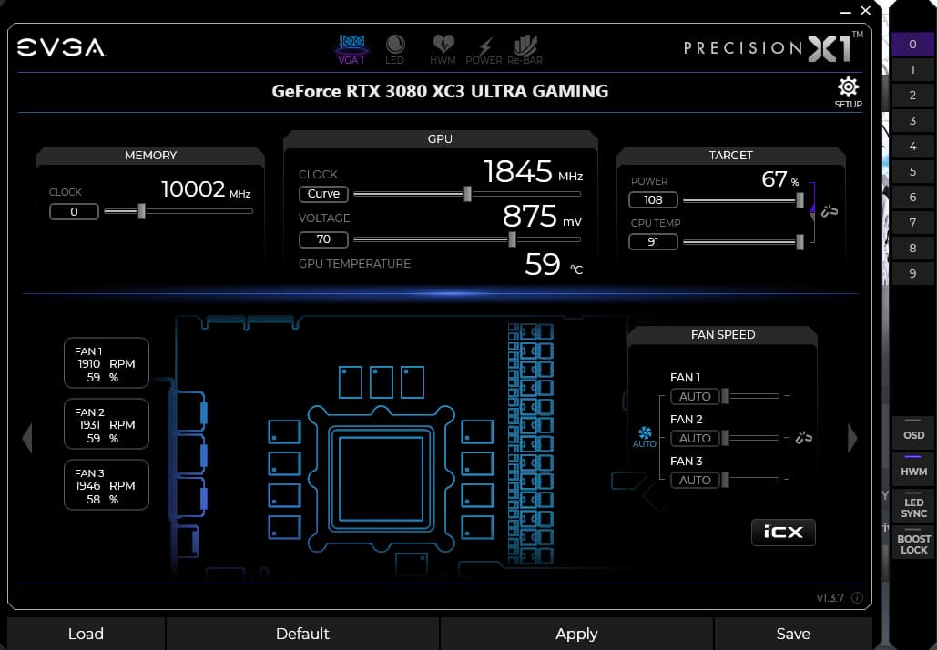 EVGA RTX 3080 XC3 ULTRA GAMING