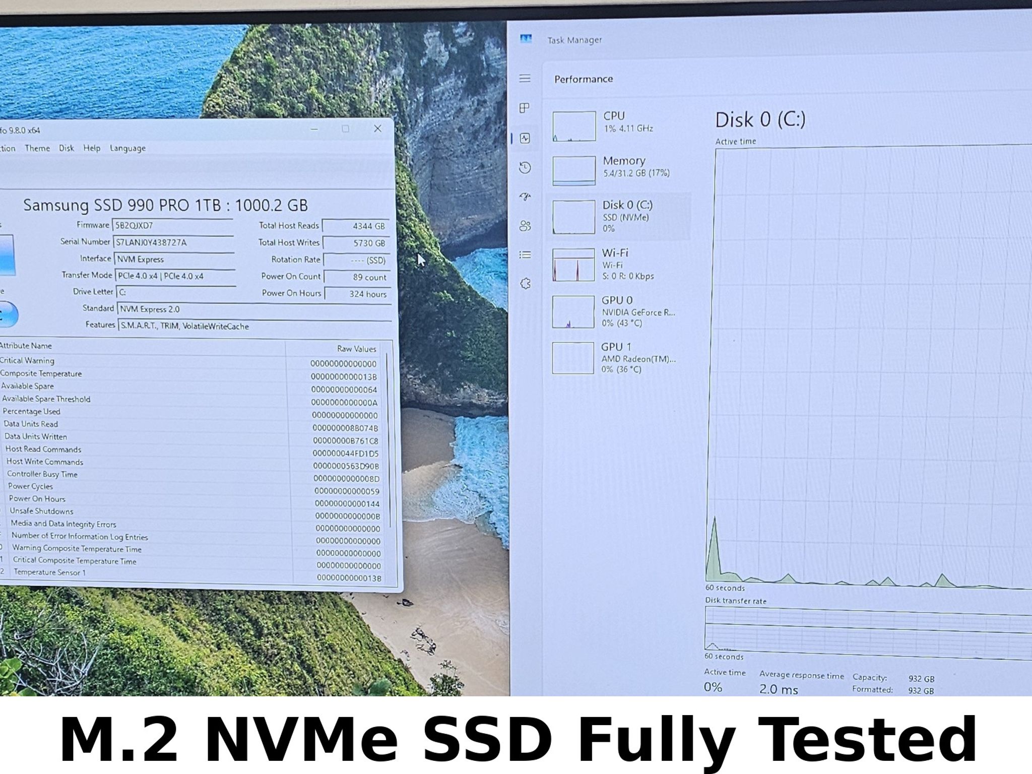 1TB NVMe M.2 SSD Samsung 990 PRO V-NAND