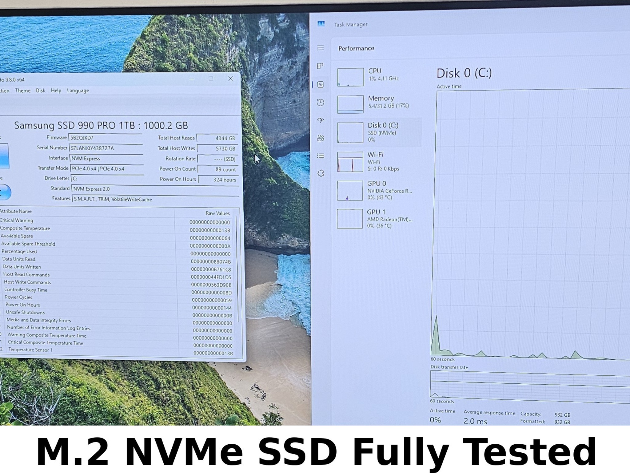 1TB NVMe M.2 SSD Samsung 990 PRO V-NAND