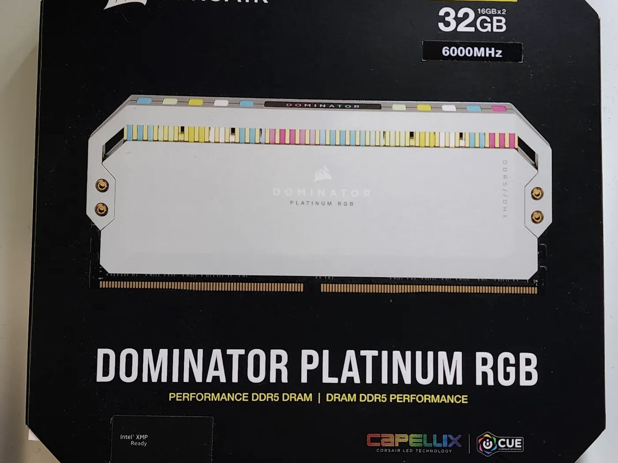 Corsair Dominator Platinum RGB DDR5 6000MHZ 32GB Intel XMP Ready WHITE