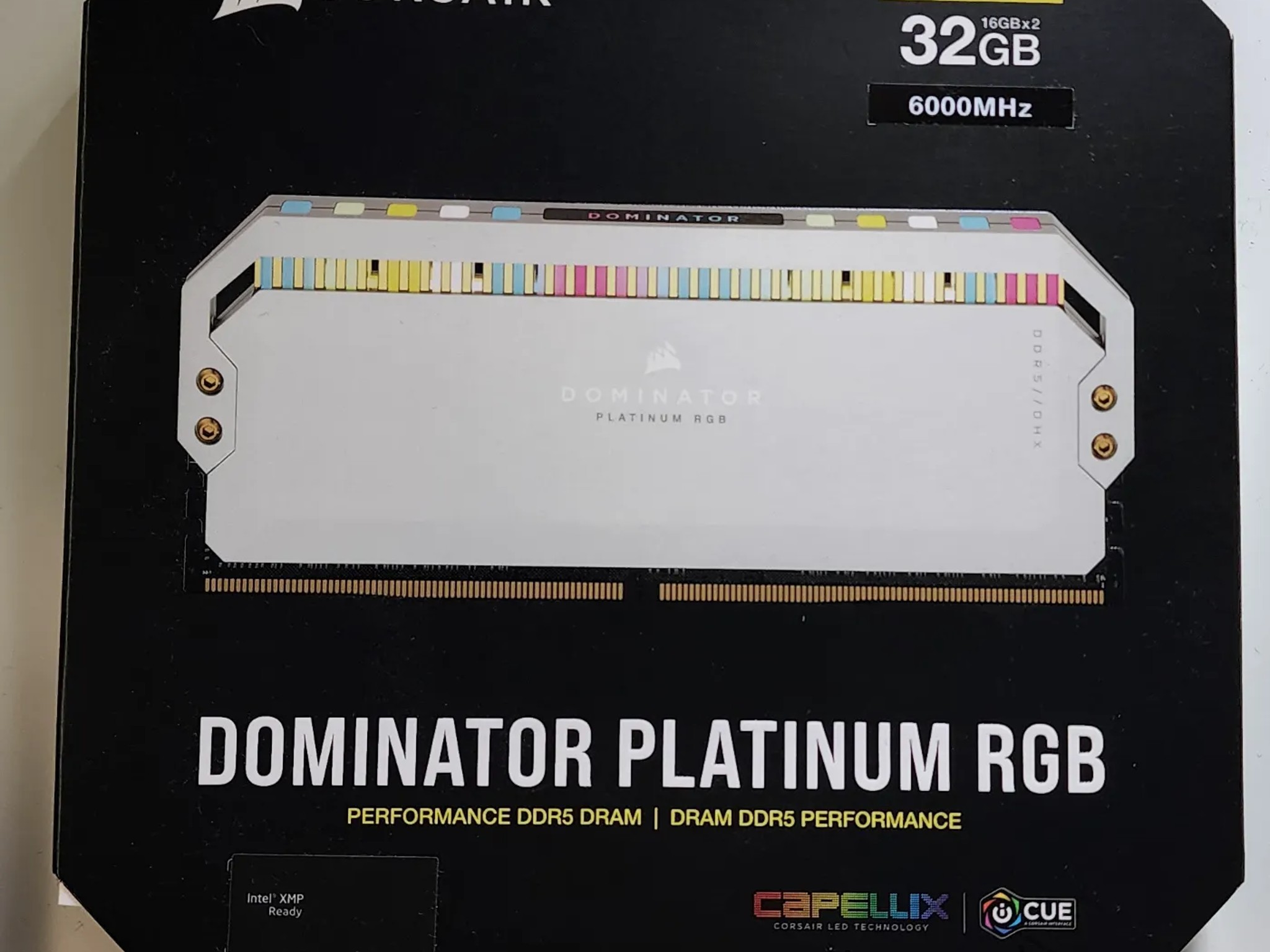 Corsair Dominator Platinum RGB DDR5 6000MHZ 32GB Intel XMP Ready WHITE