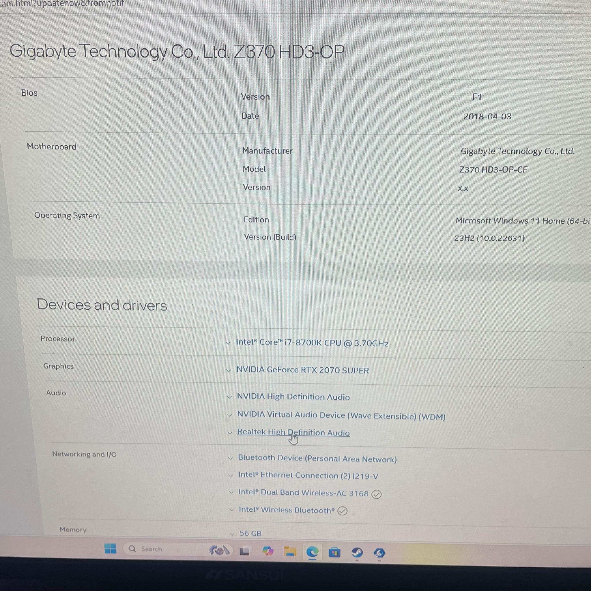 GeForce RTX 2080 Super Custom Gaming PC - Core i7-8700K, 56GB RAM