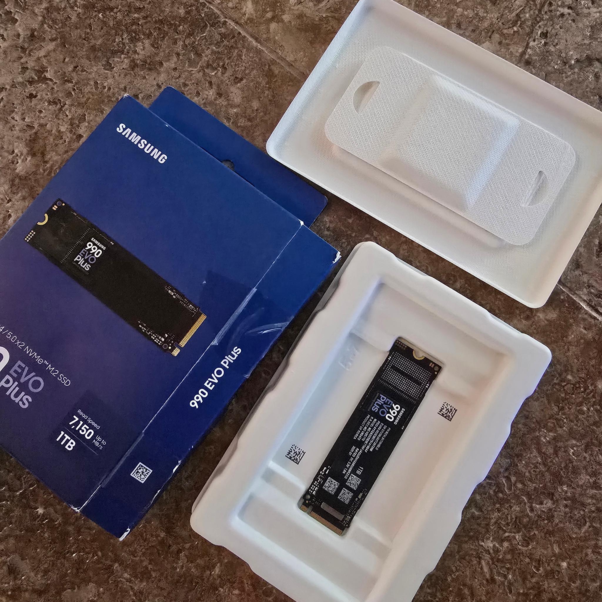 Samsung 990 EVO PLUS 1TB NVME m.2 SSD Pcie 4x4 5x2