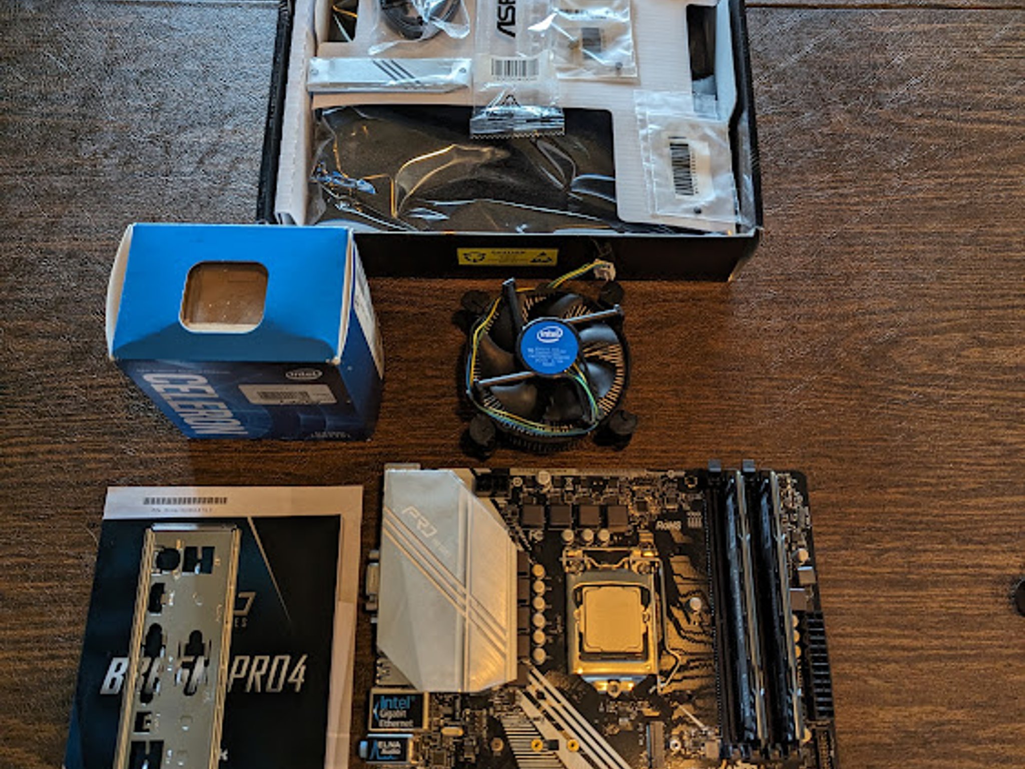 COMBO - Intel Celeron G4900 Processor/CPU with Asrock B365M Pro4 Motherboard