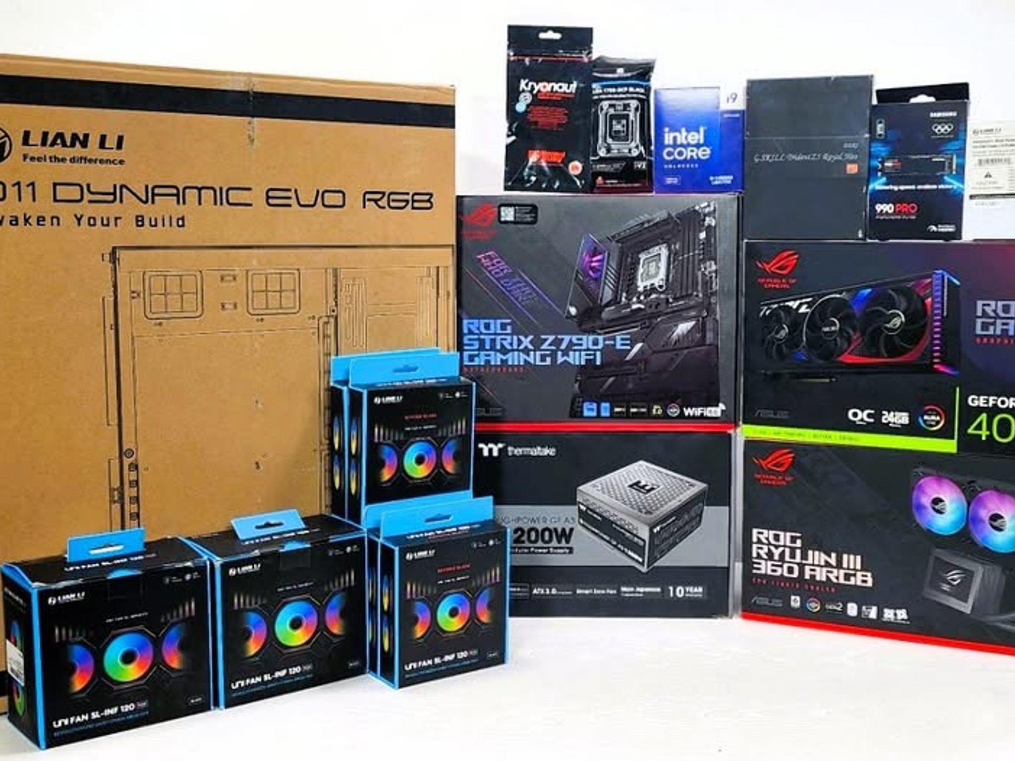 Beautiful ROG/Lian Li Powerhouse PC!!!  14900KS - 4090 - 64GB - 2TB