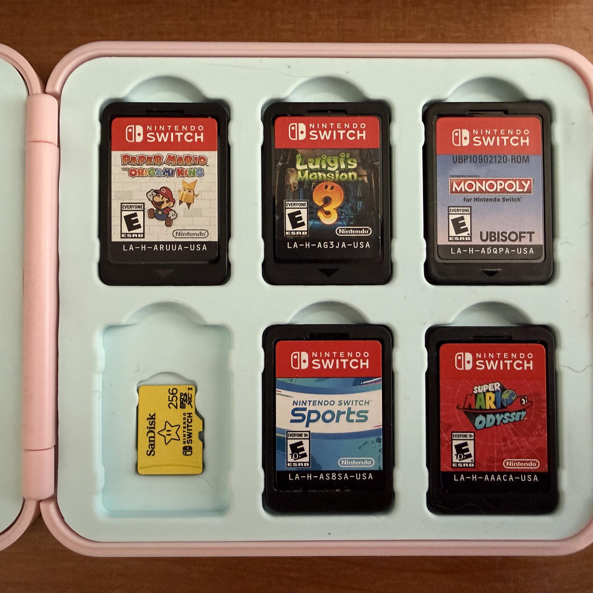 Nintendo Switch Console – Complete Gaming Starter Bundle (No Cables)