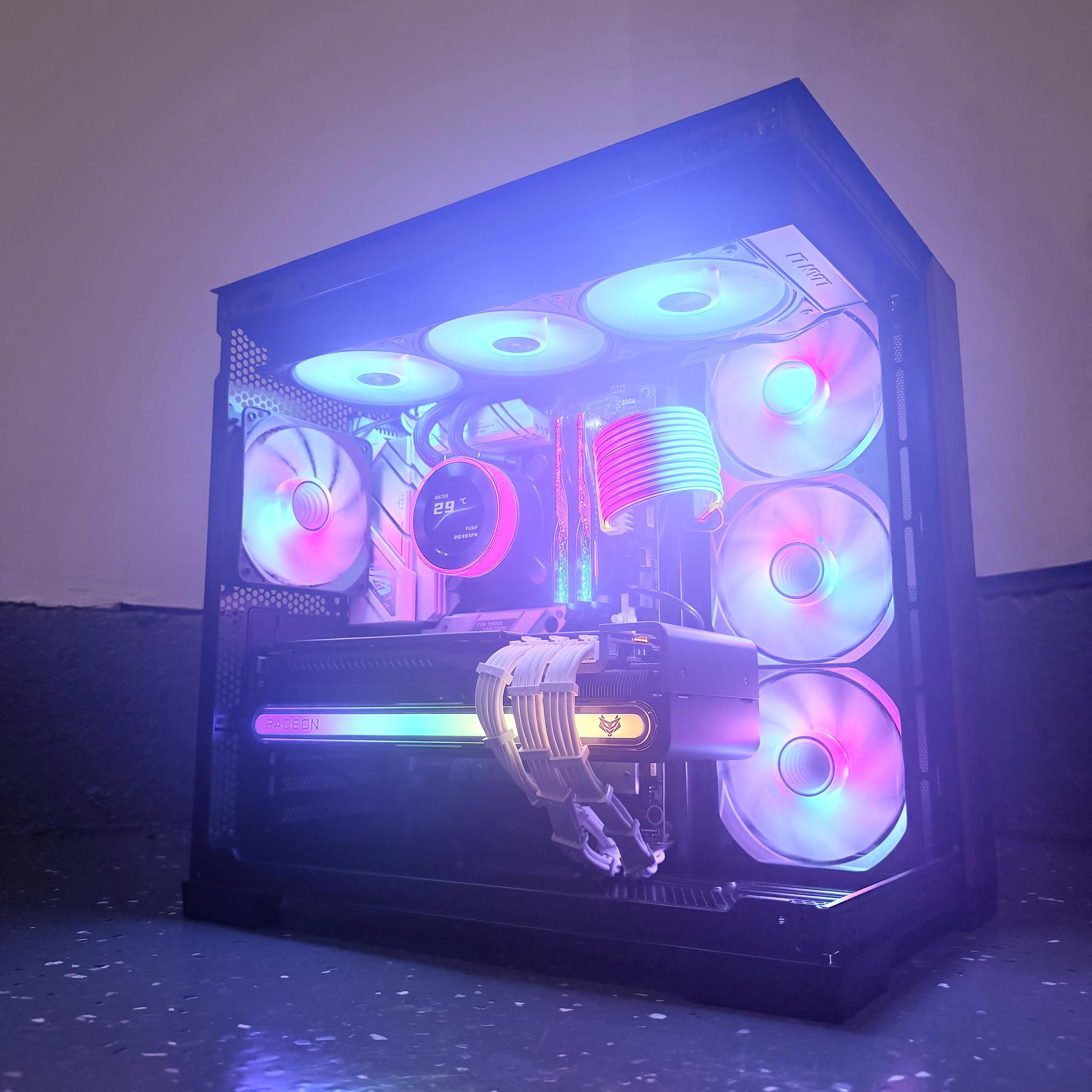 🌈"Aurora Timber" 🪵| 4k Gaming | Ryzen 7 9800X3D | RX 7900 XTX 24GB | 32B DDR5 | 2TB Gen5+Ram NVMe